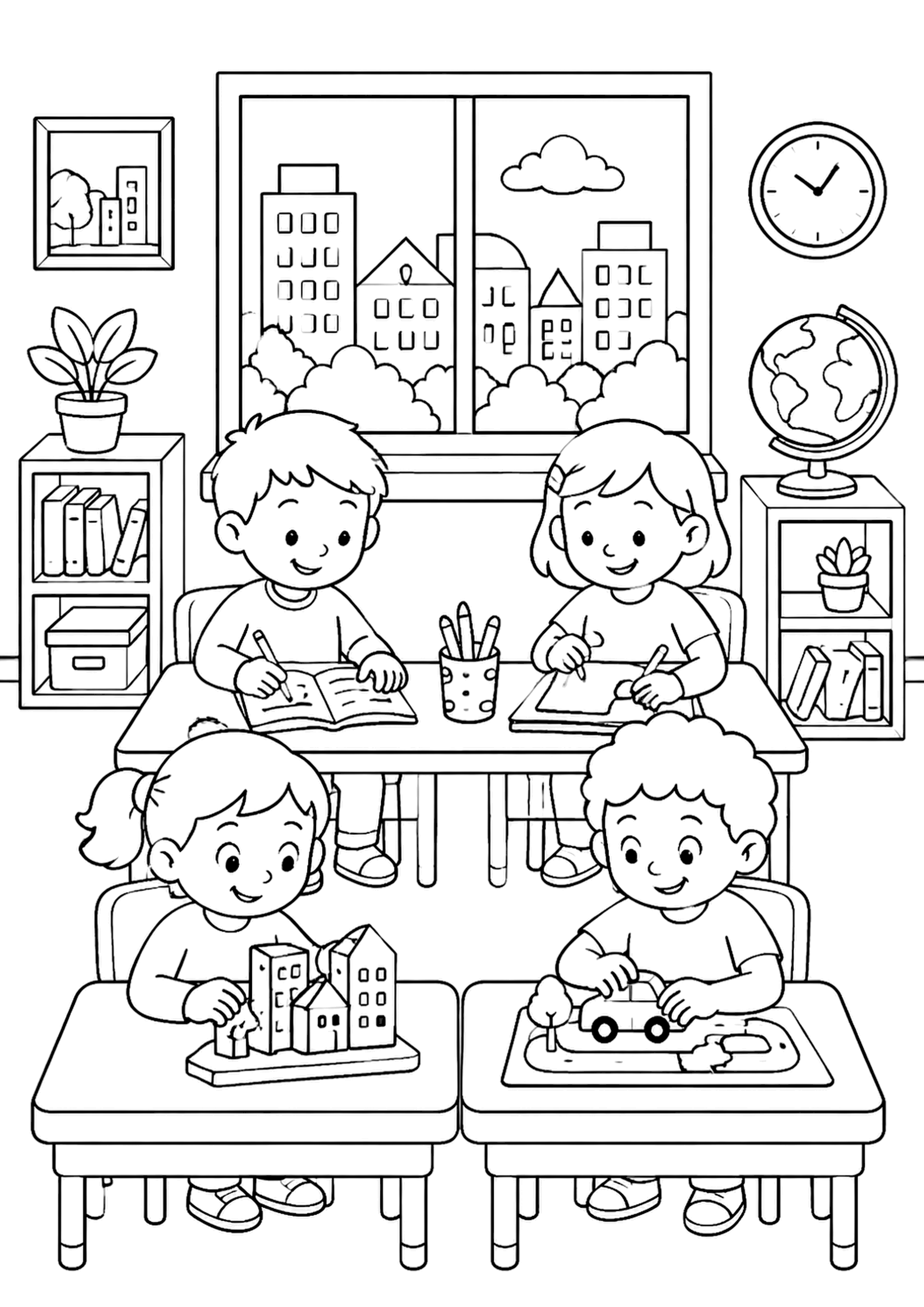 Coloriage Ville – dessin 8