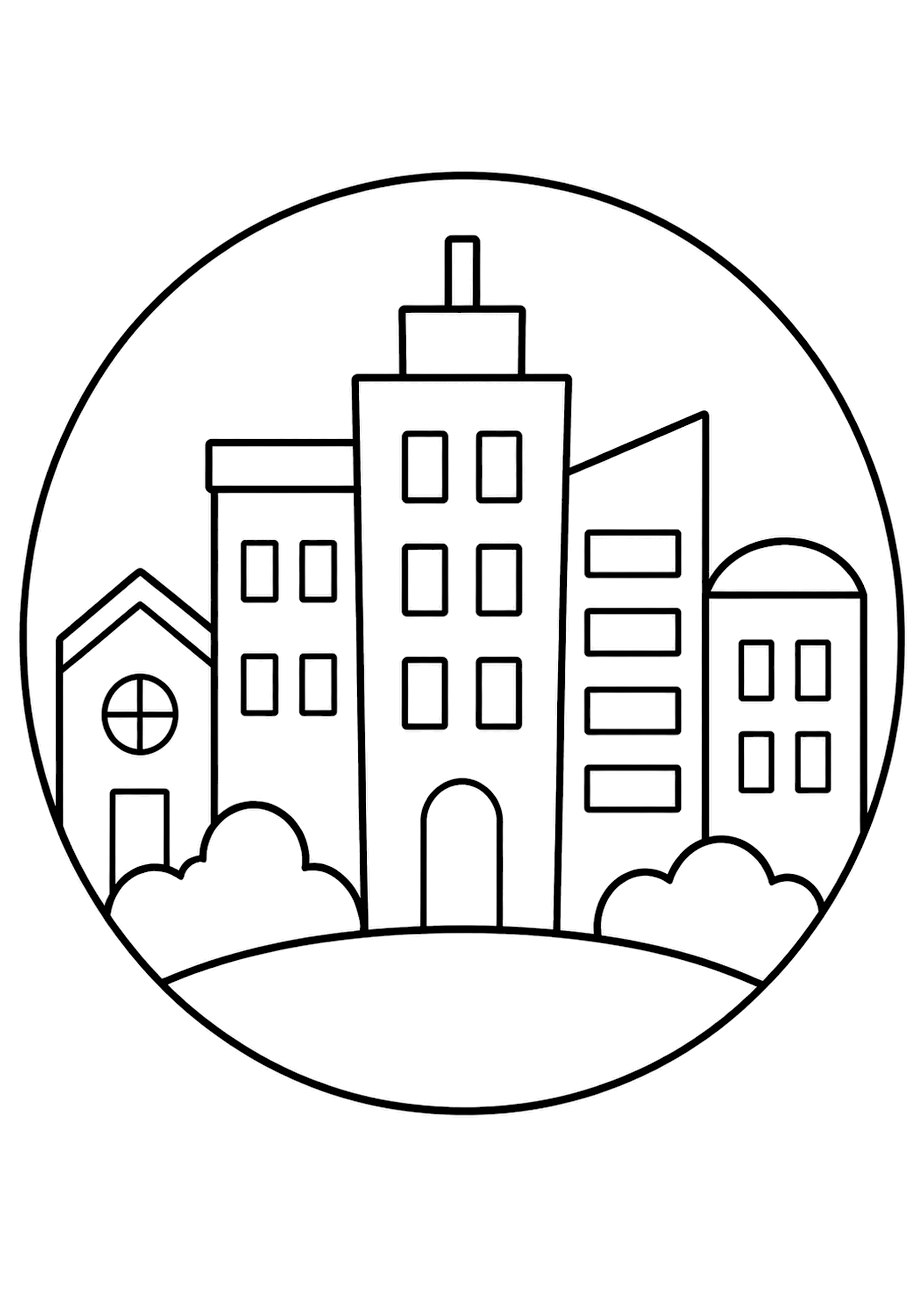 Coloriage Ville – dessin 7