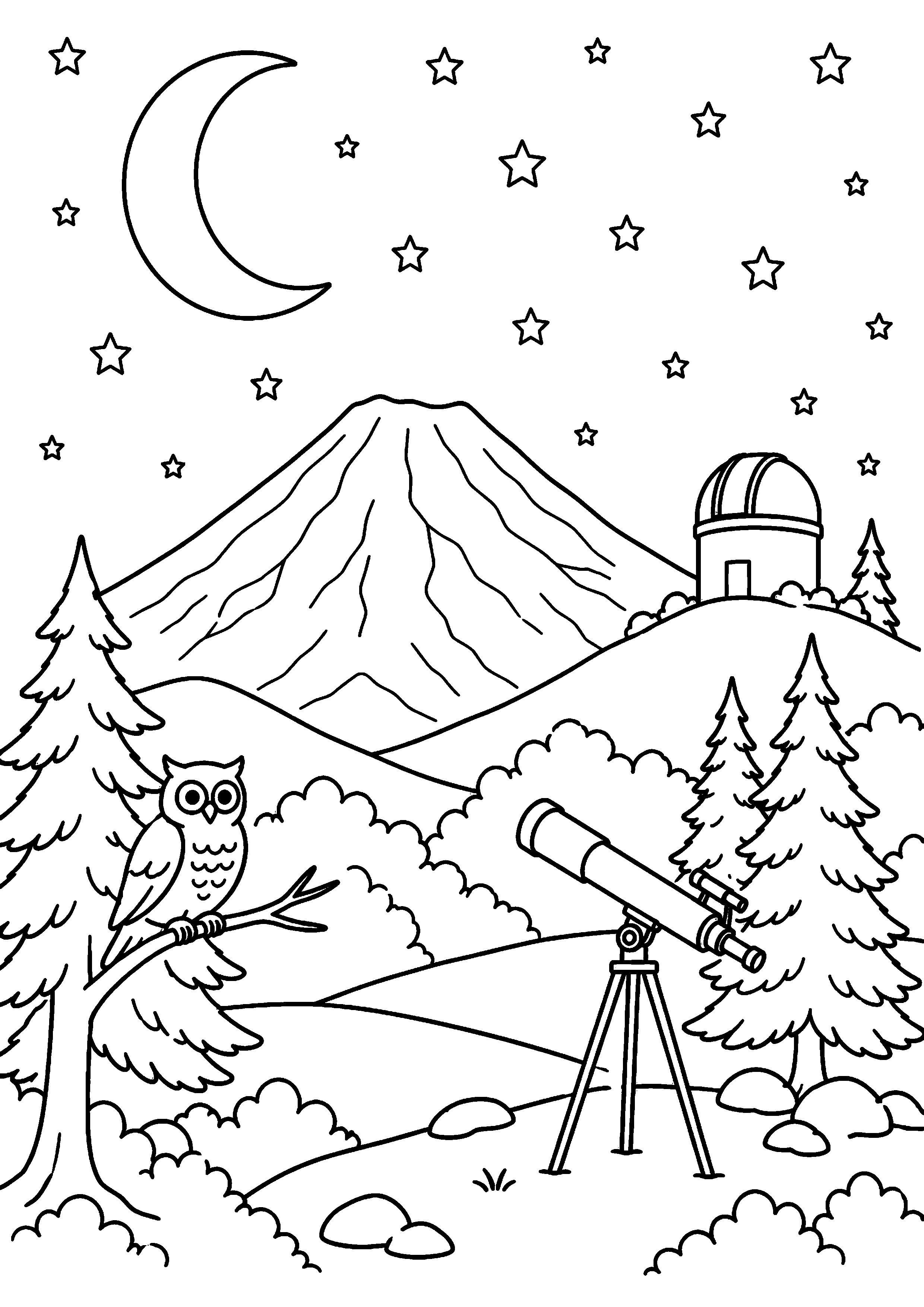 Coloriage volcan à imprimer – dessin n°14