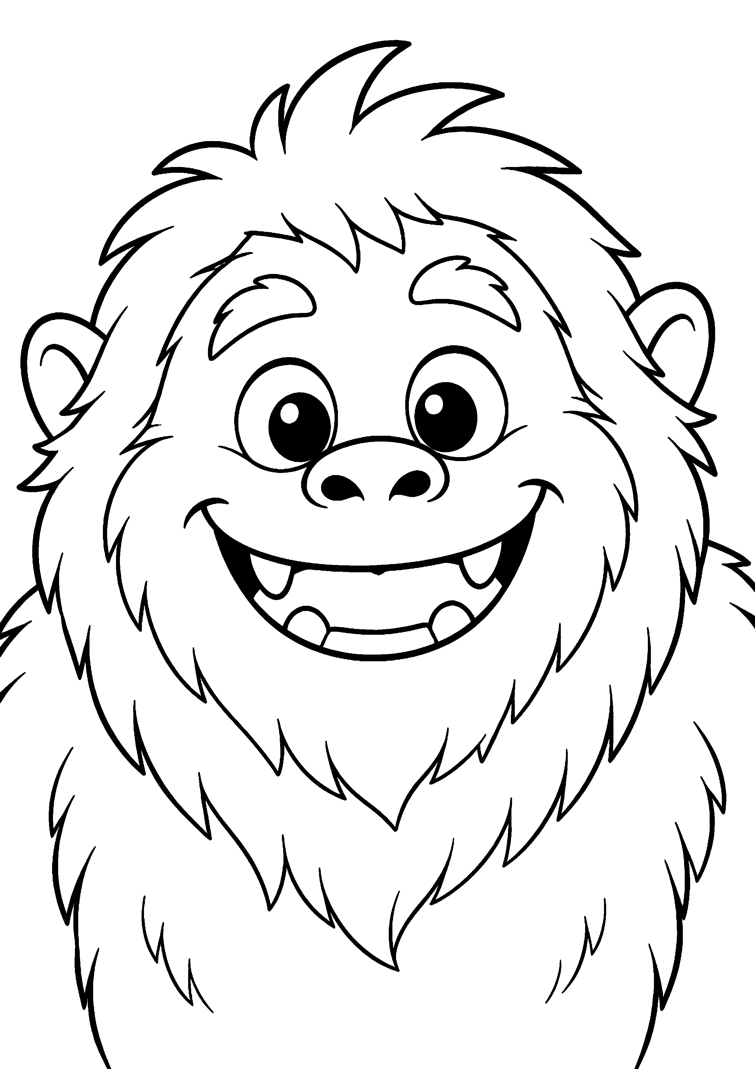 Coloriage Yéti à imprimer – dessin n°14