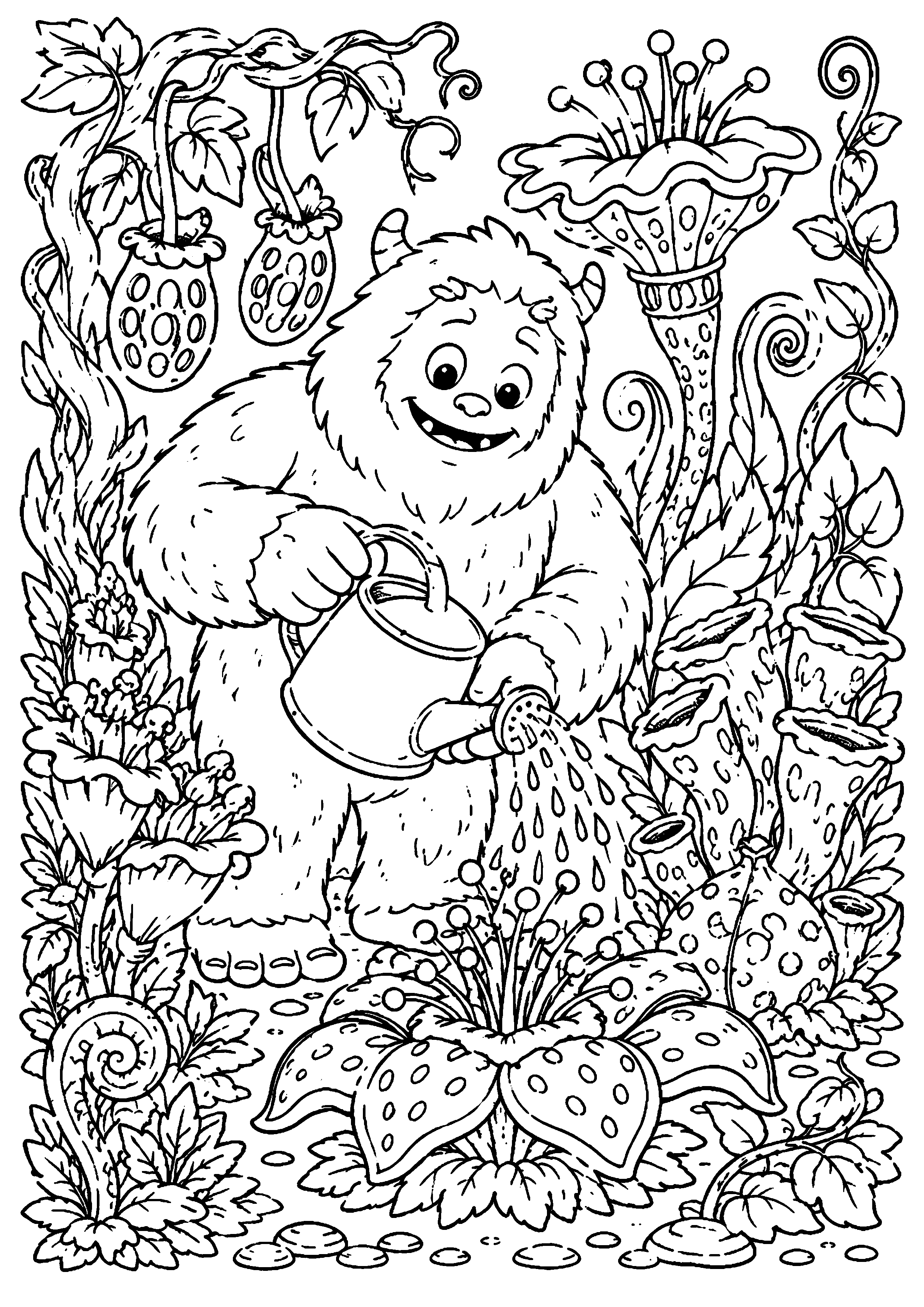 Coloriage Yéti à imprimer – dessin n°18