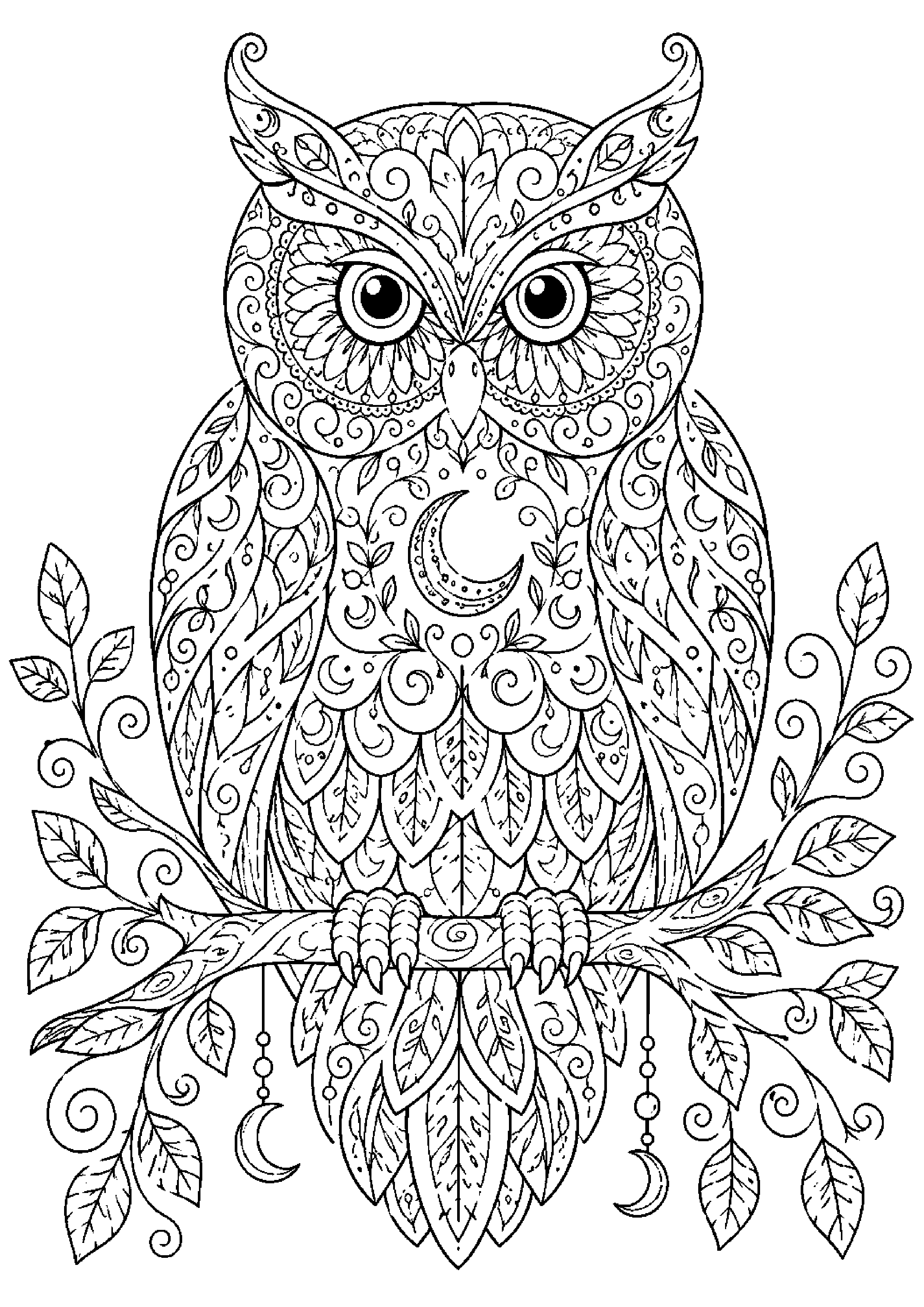 Coloriage zentangle animal à imprimer – dessin n°5
