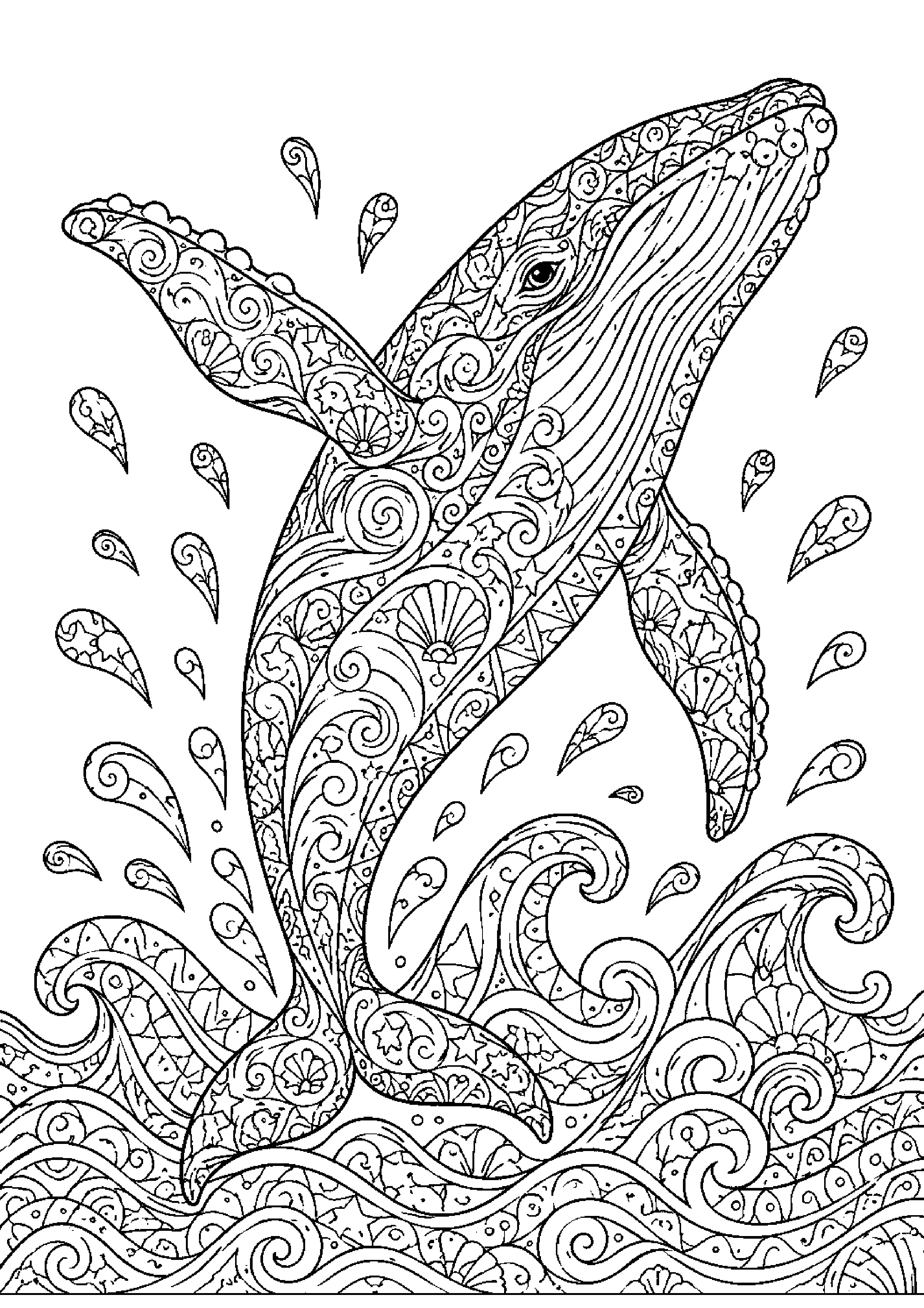 Coloriage zentangle animal à imprimer – dessin n°14