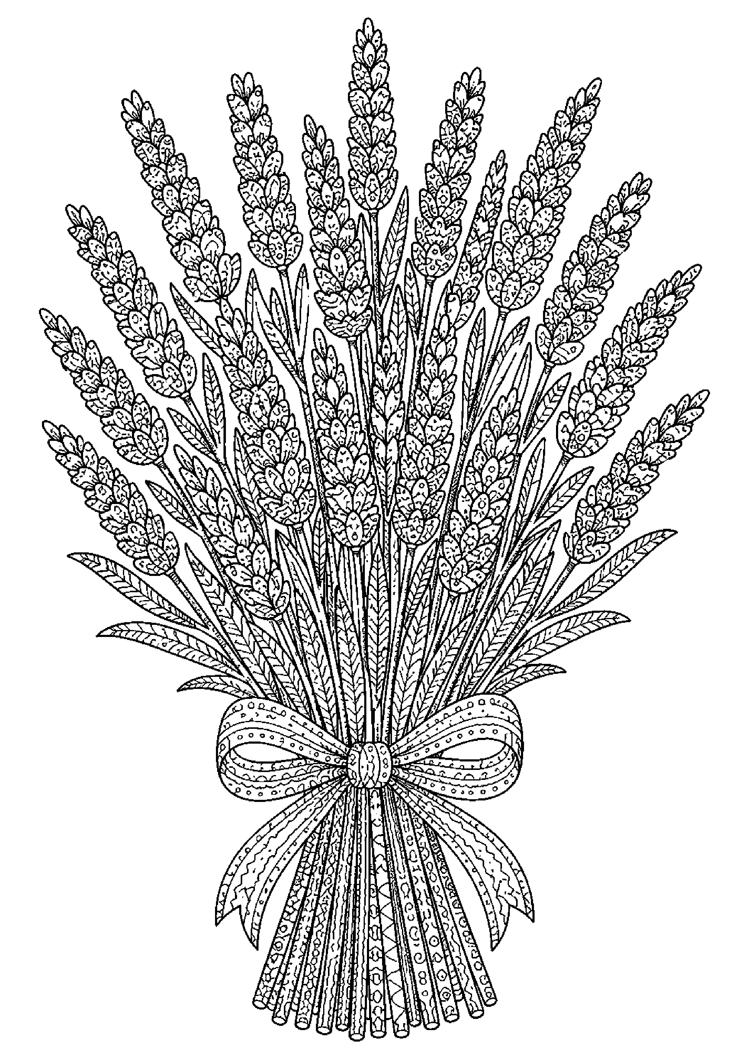 Coloriage zentangle floral à imprimer – dessin n°13