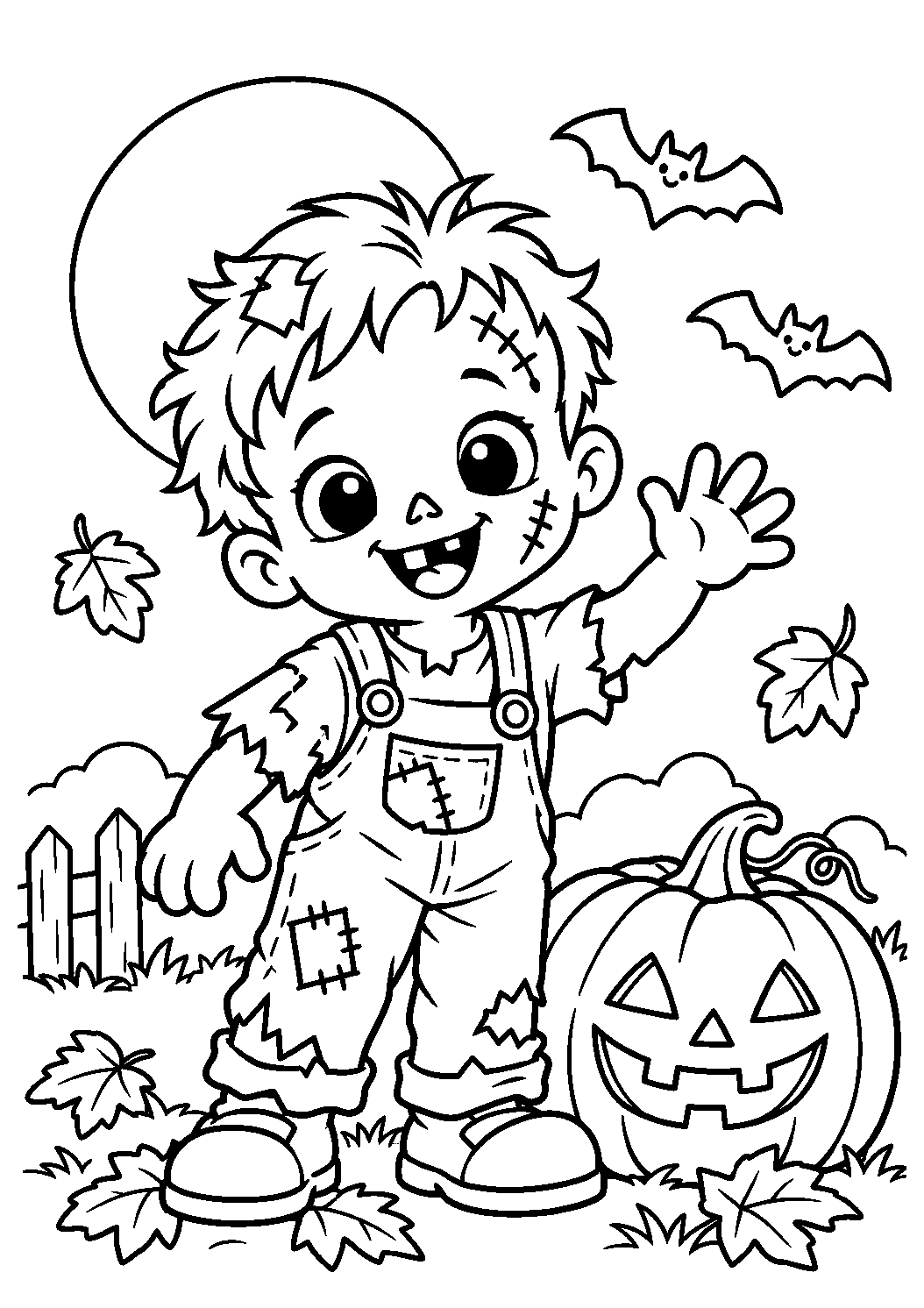 Coloriage Zombie Halloween
