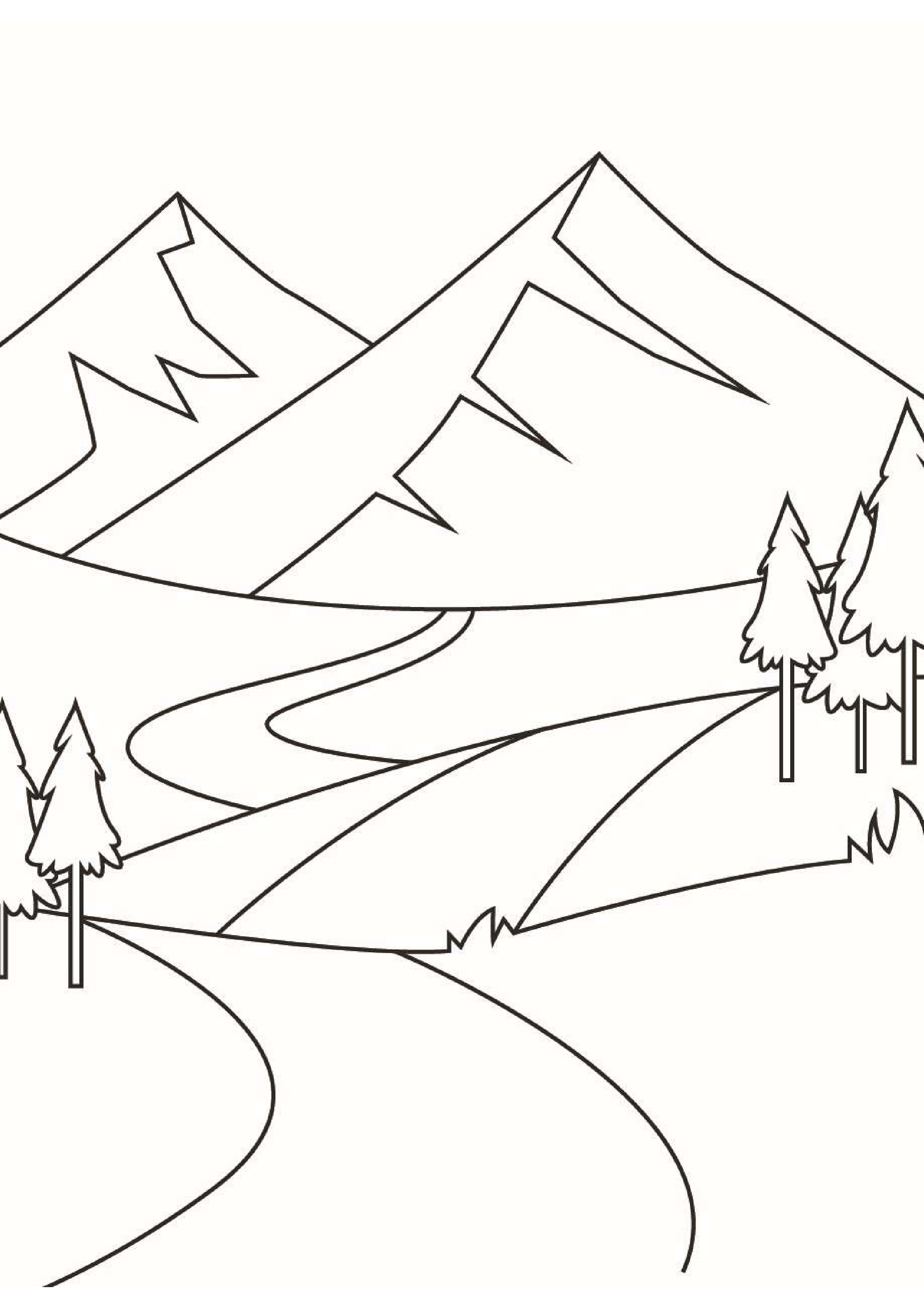 coloriage-Montagne