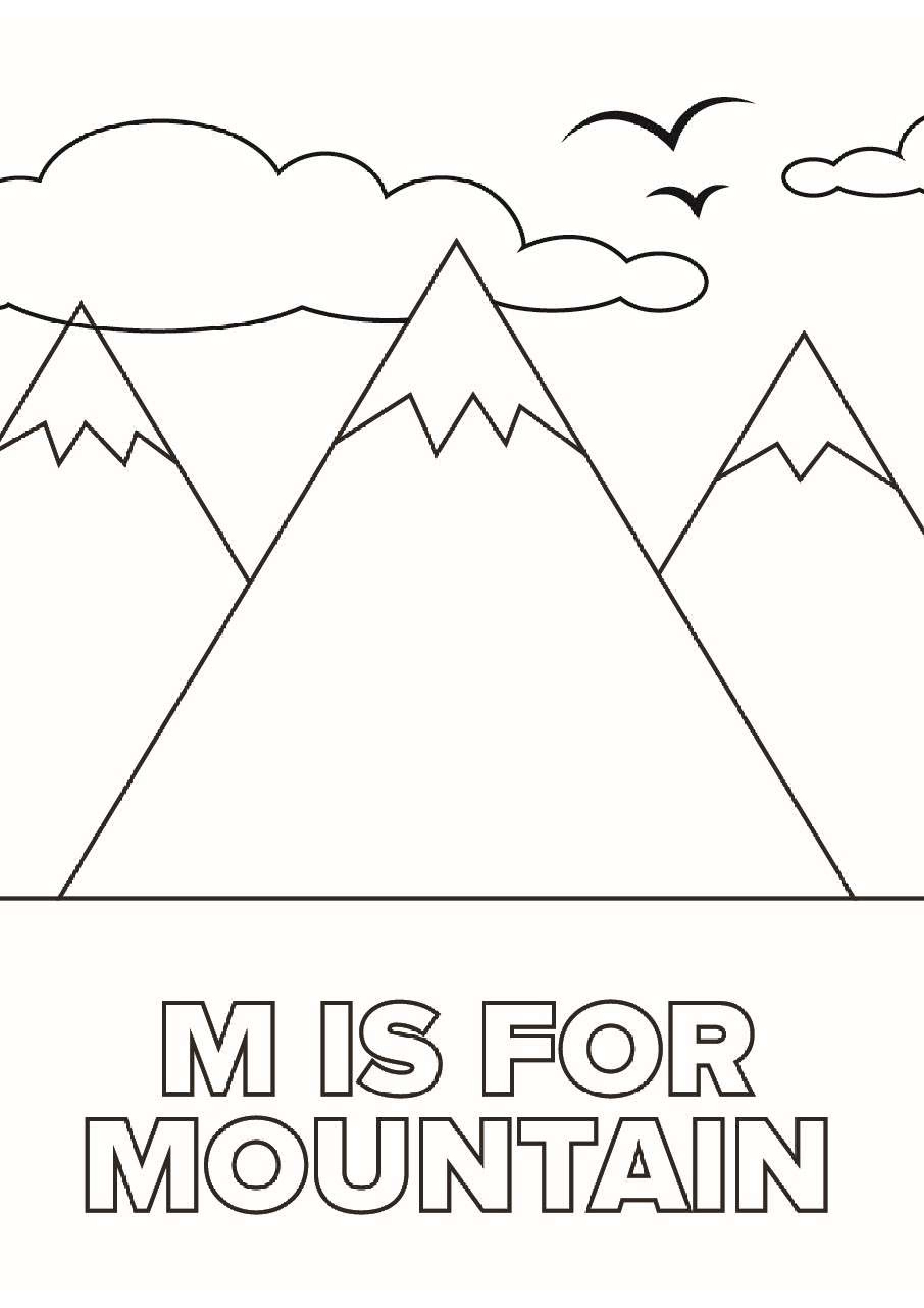 coloriage-Montagne