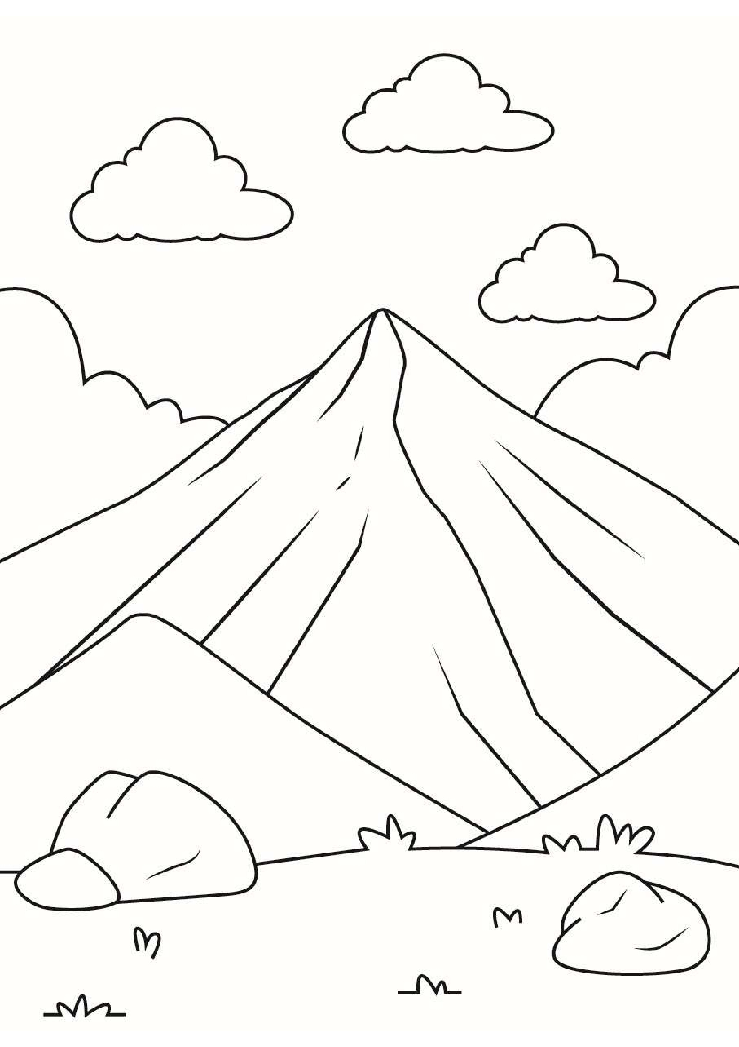 coloriage-Montagne
