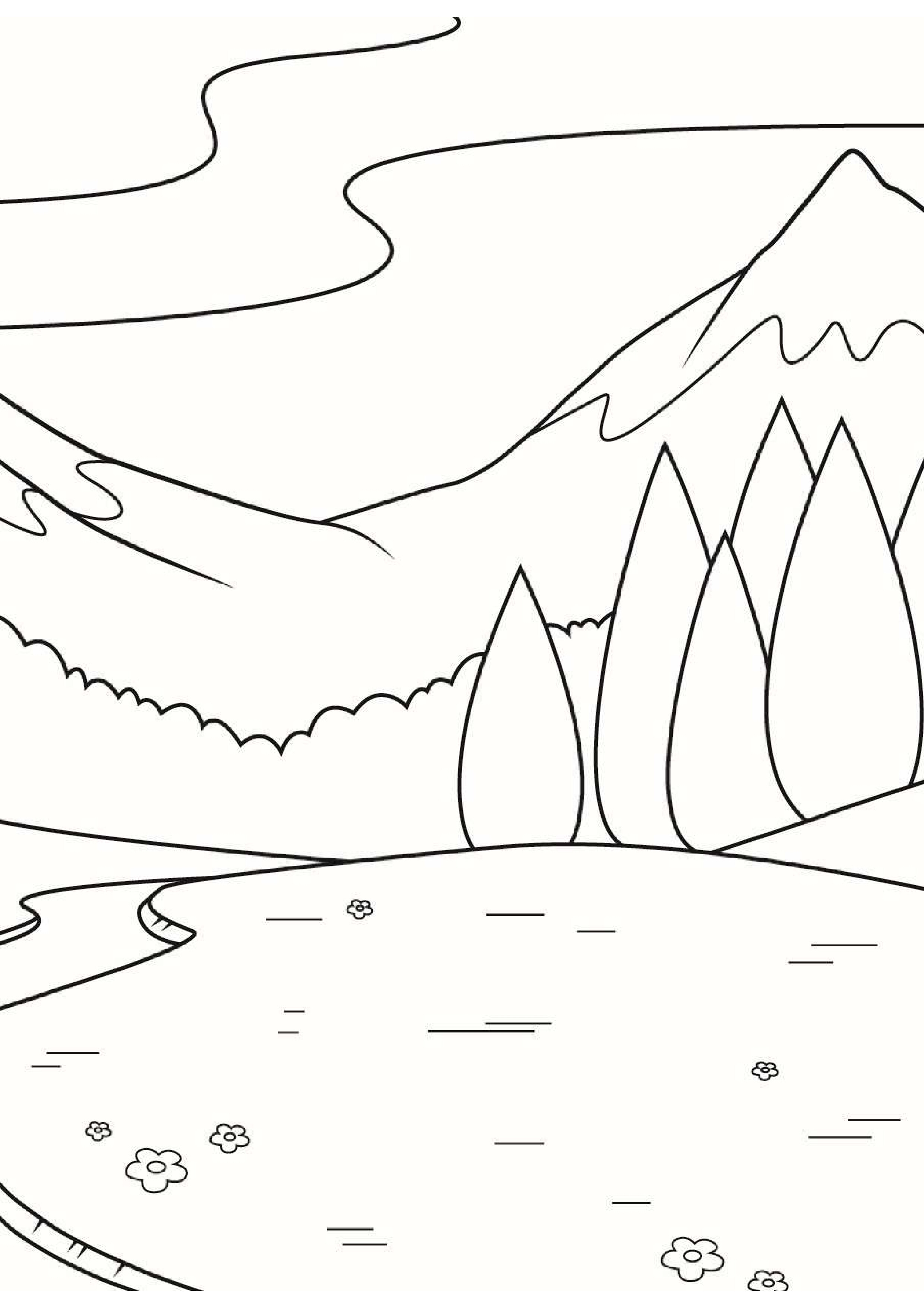 coloriage-Montagne