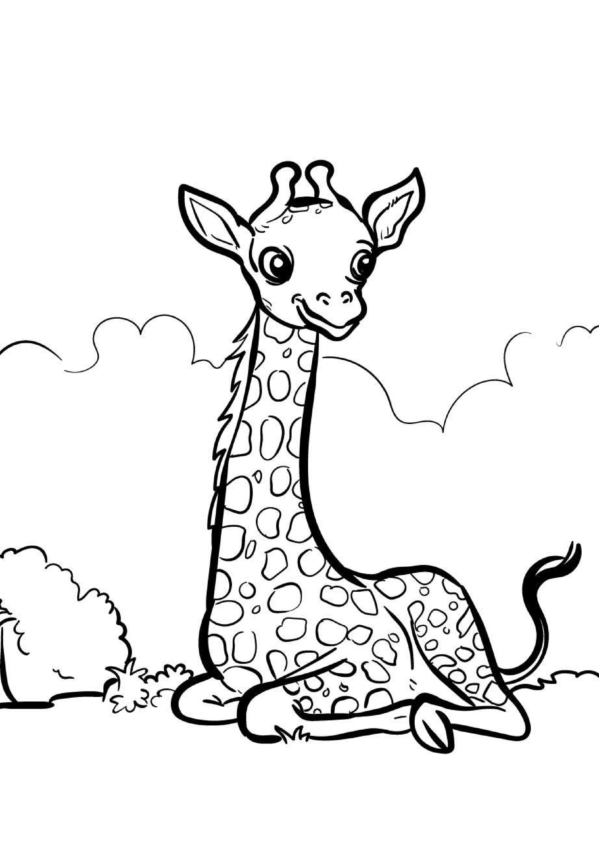 coloriage-girafe