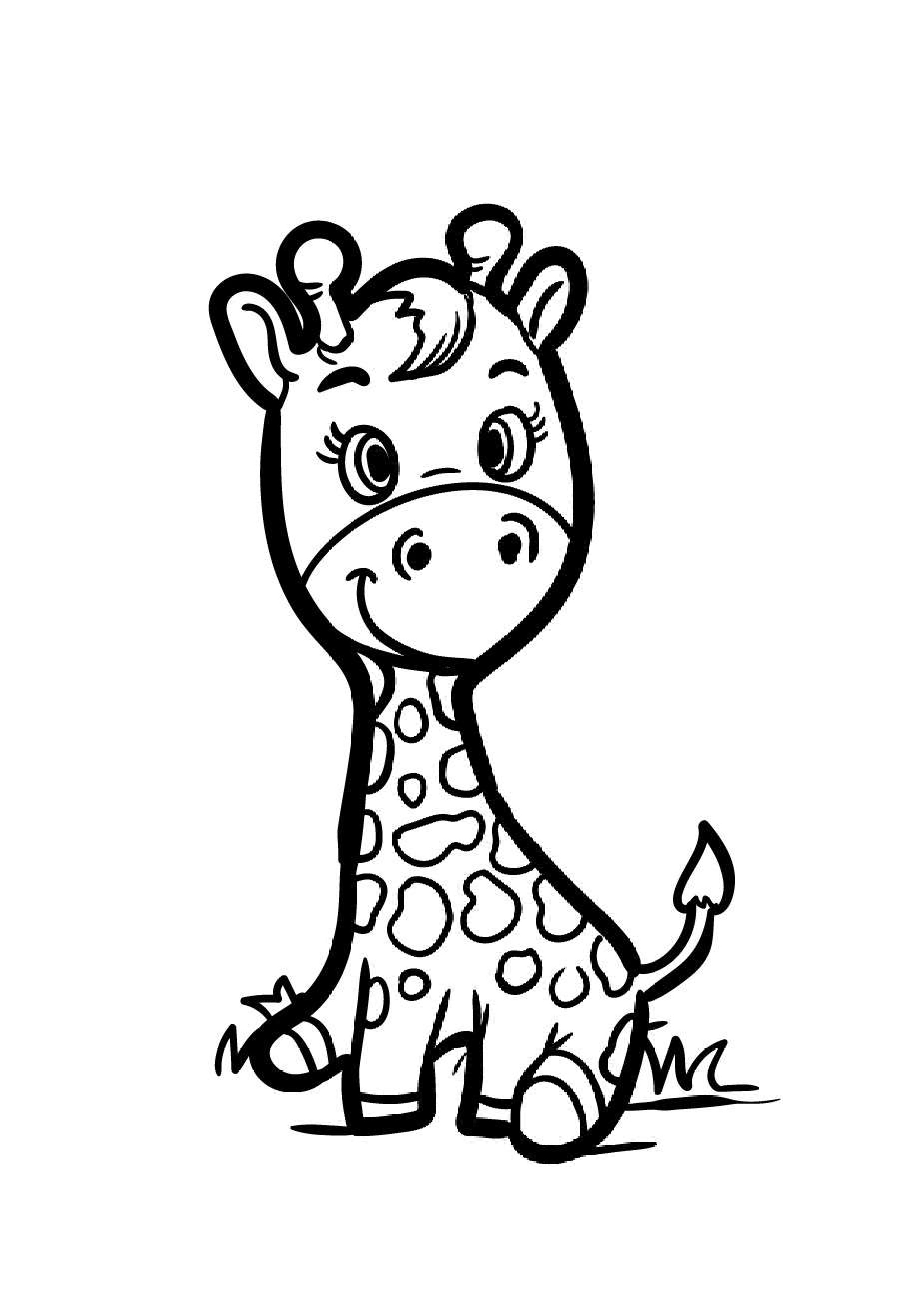 coloriage-girafe