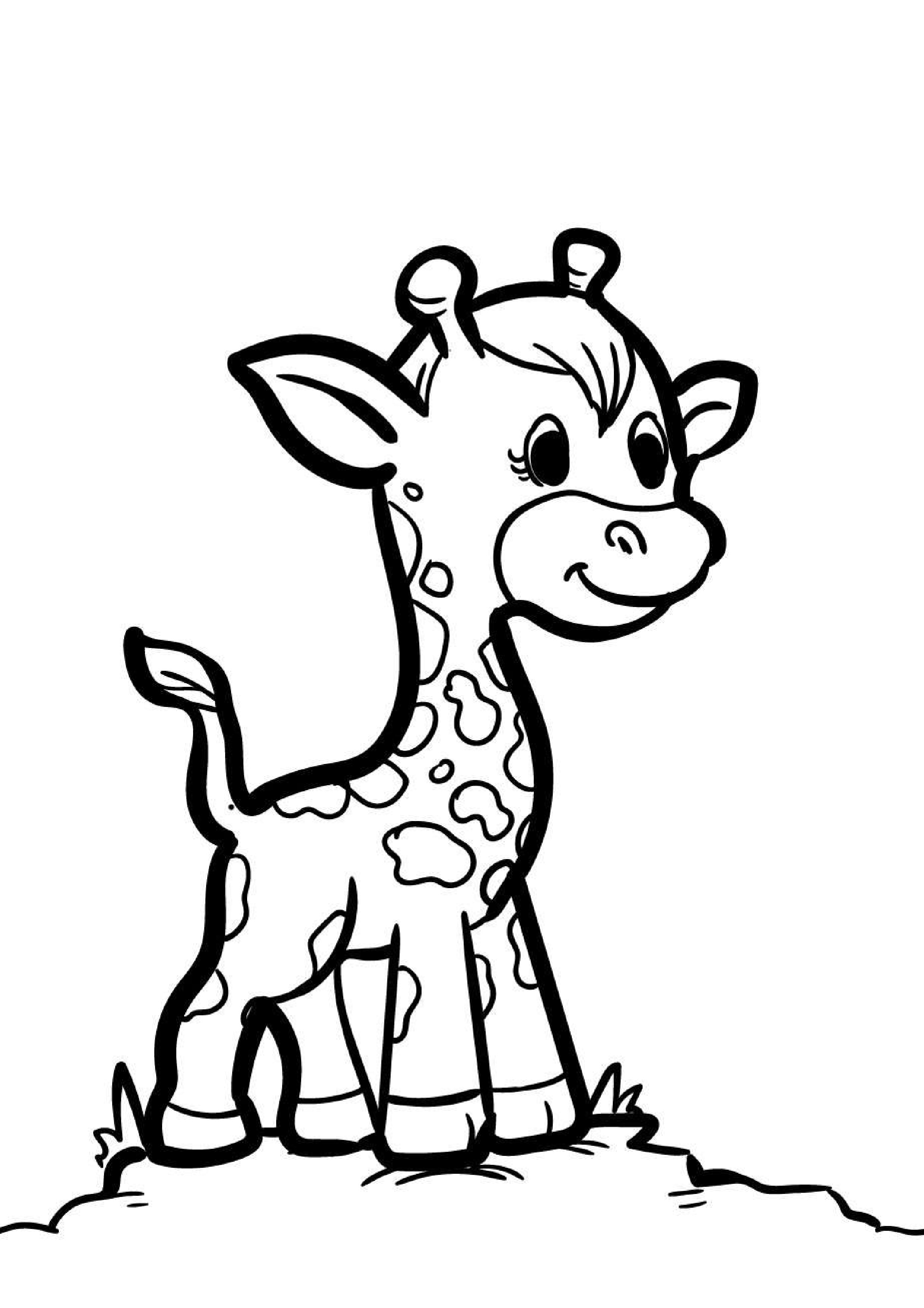 coloriage-girafe