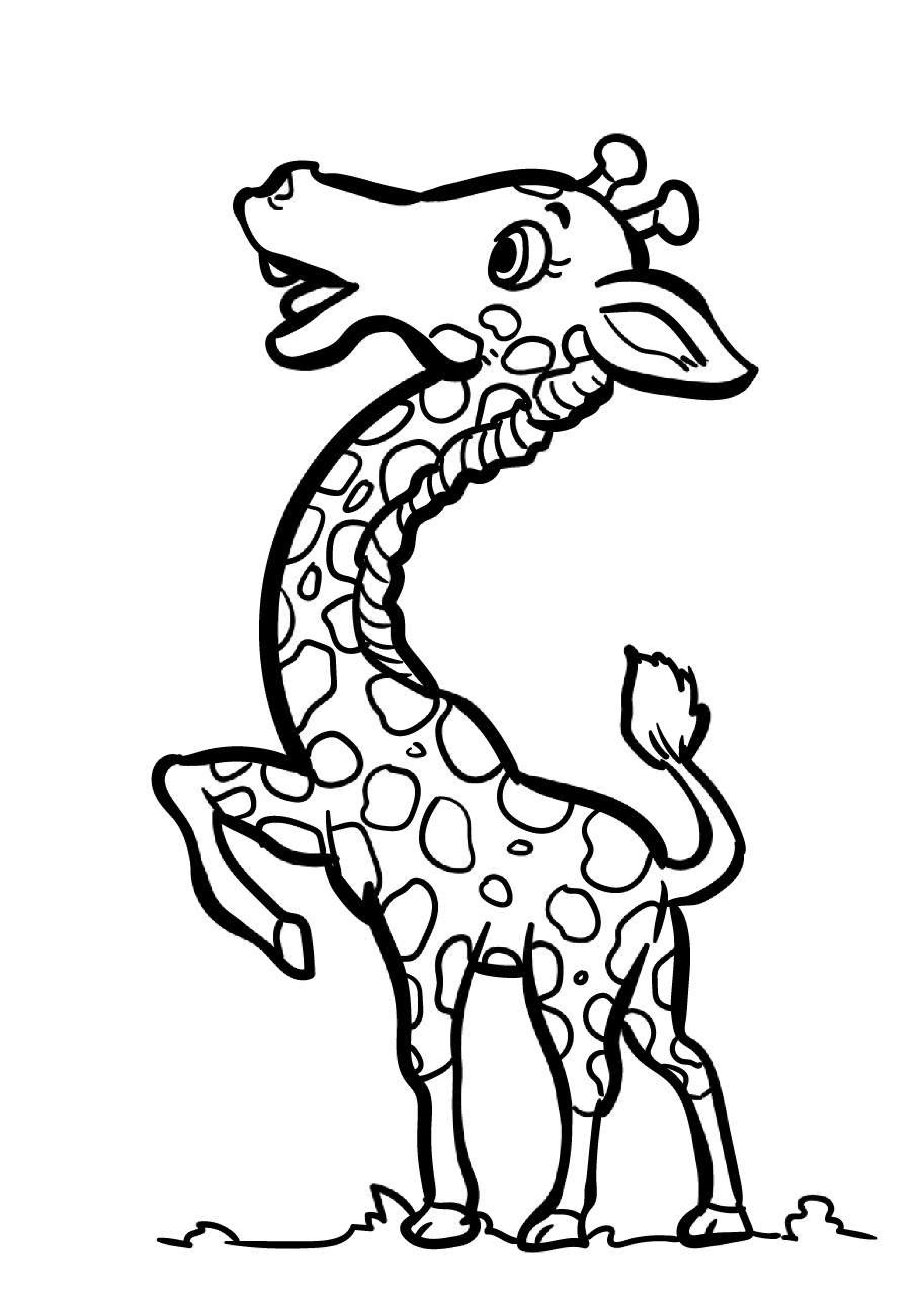 coloriage-girafe