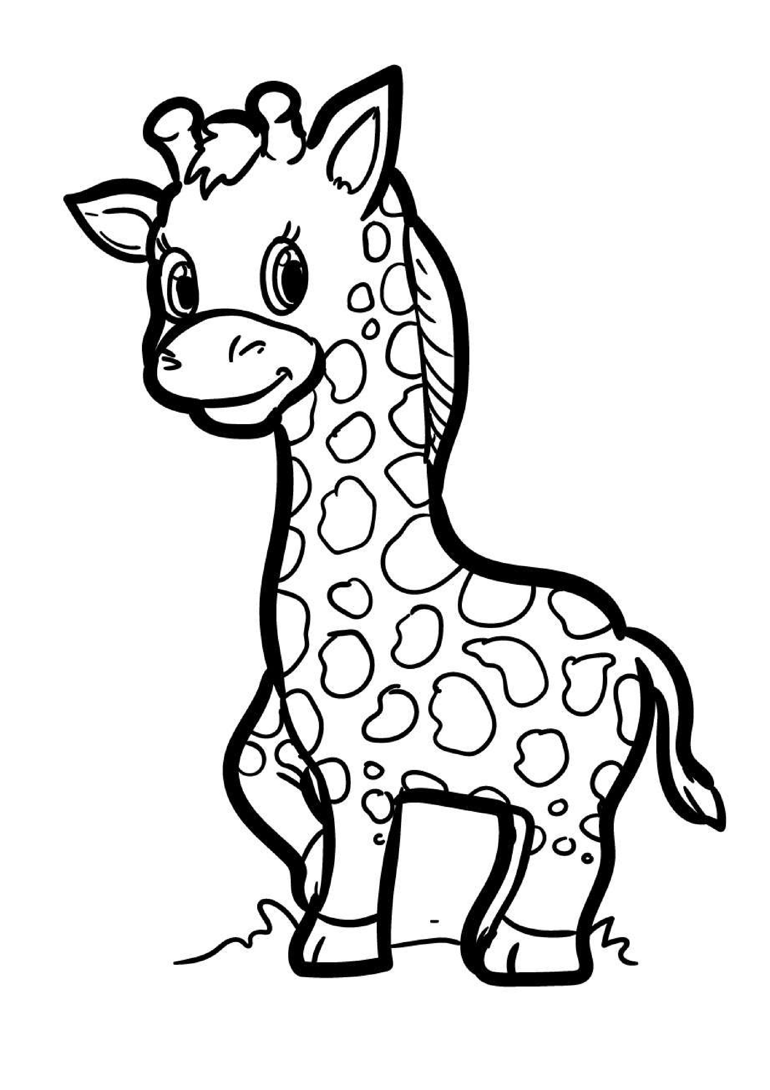 coloriage-girafe