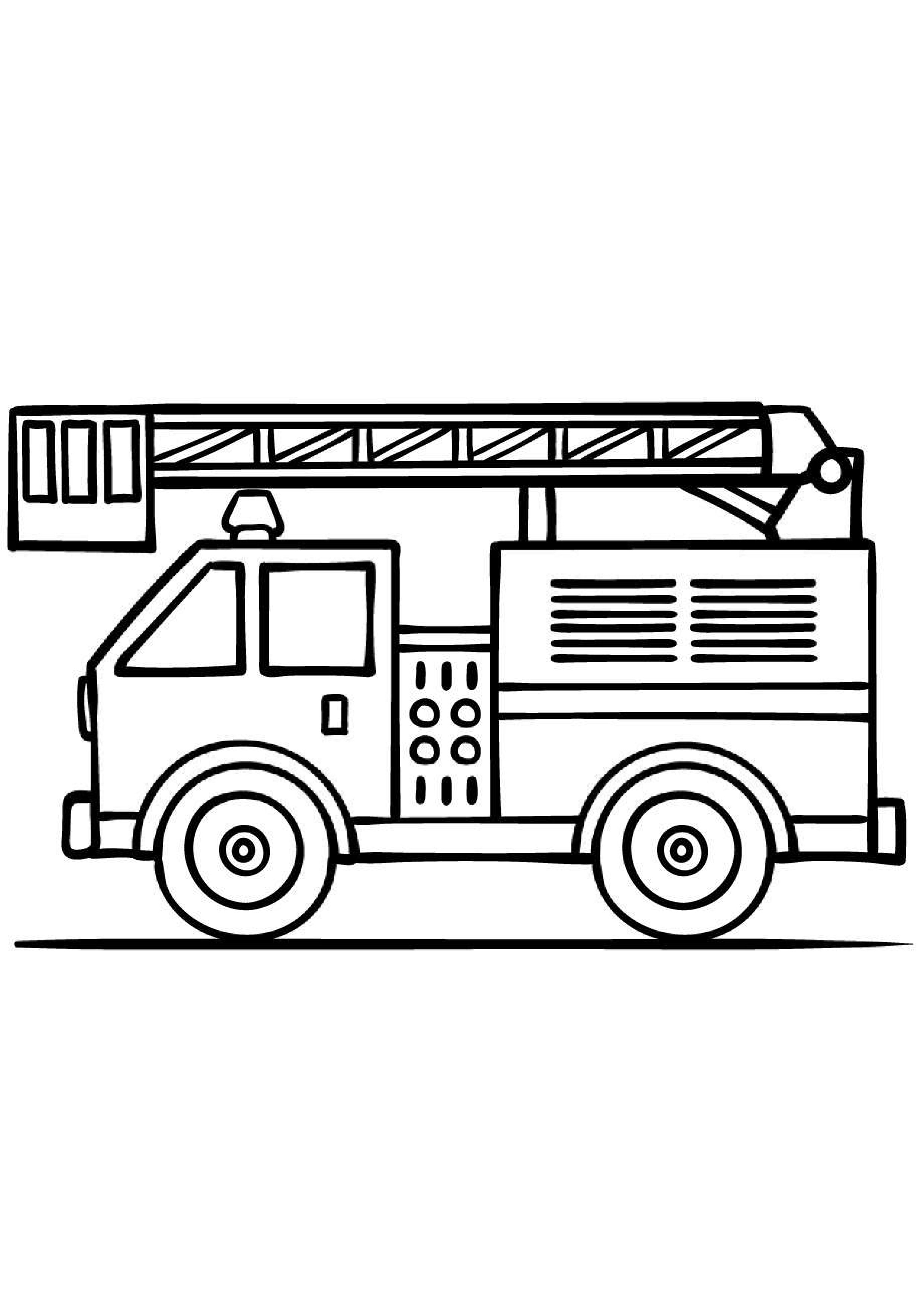 coloriage-gratuit-camion-pompier