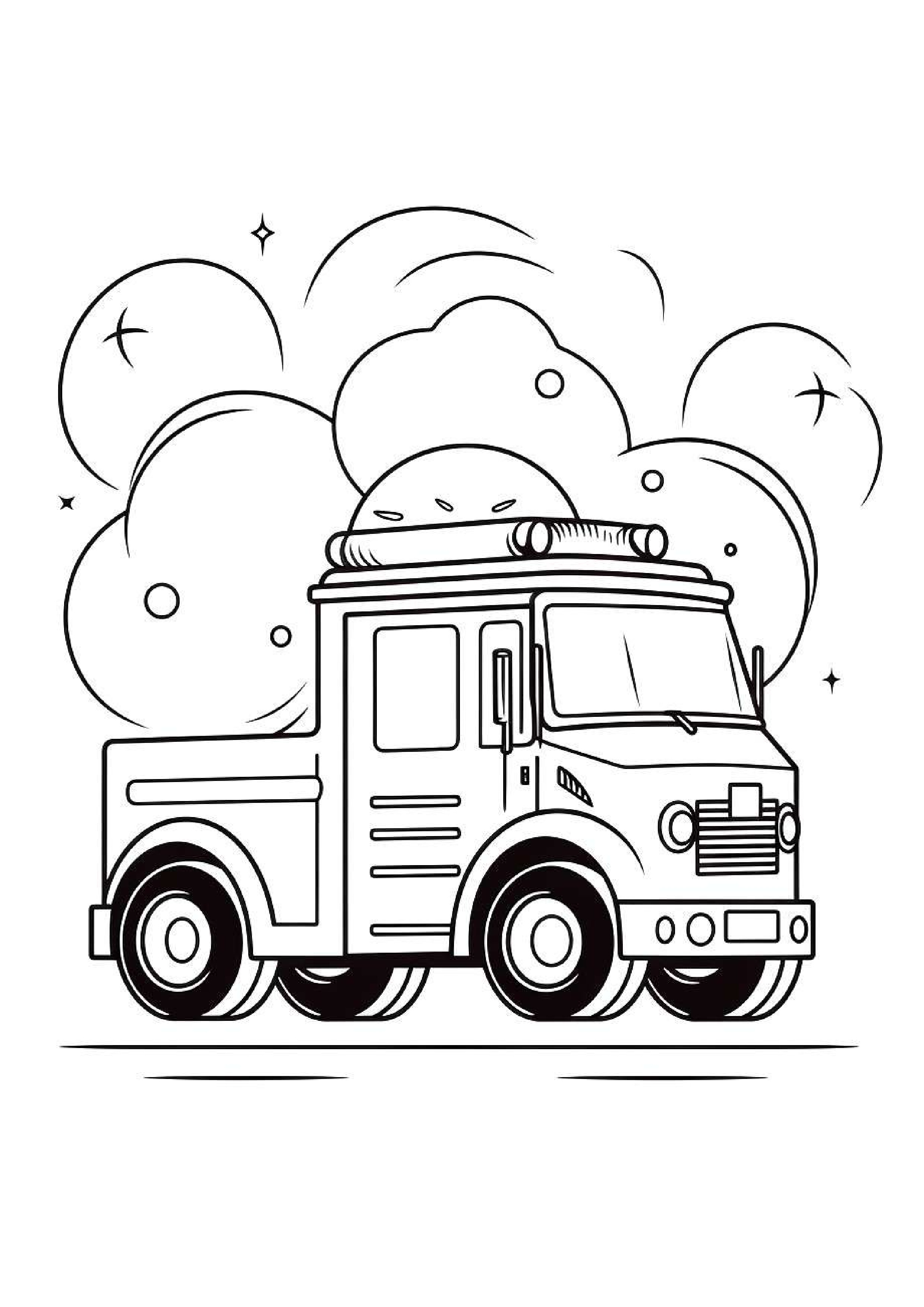 coloriage-gratuit-camion-pompier