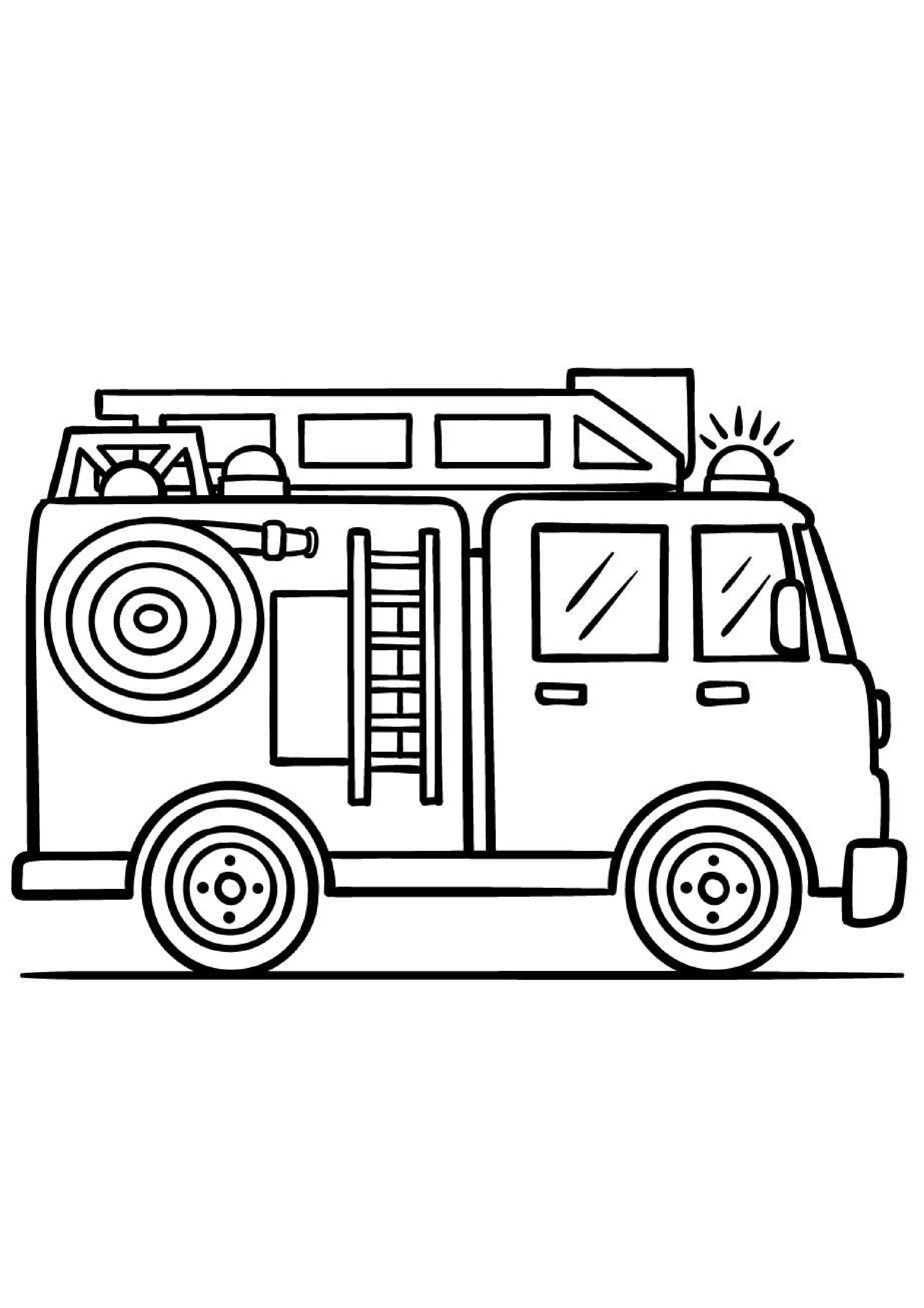 coloriage-gratuit-camion-pompier