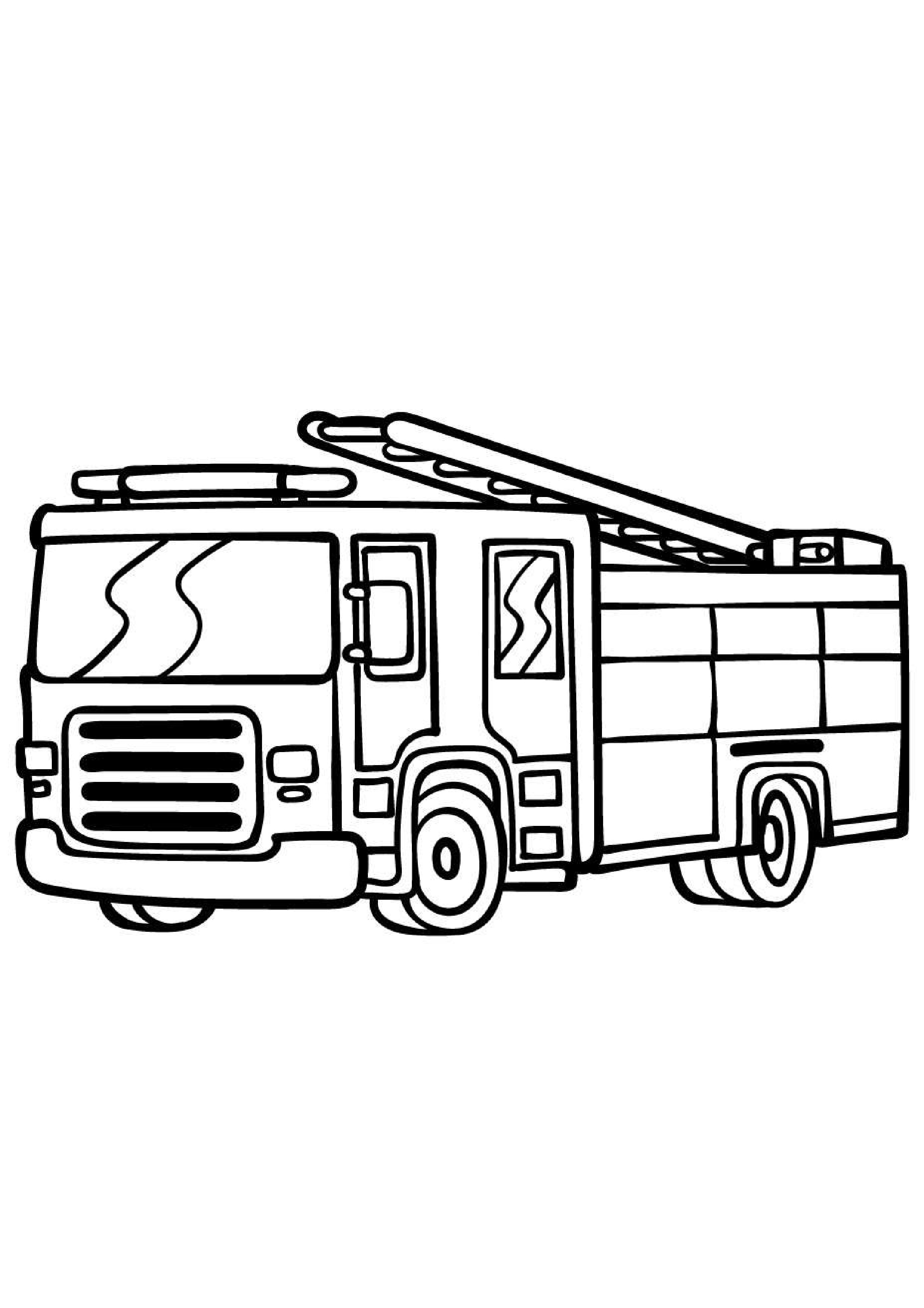 coloriage-gratuit-camion-pompier