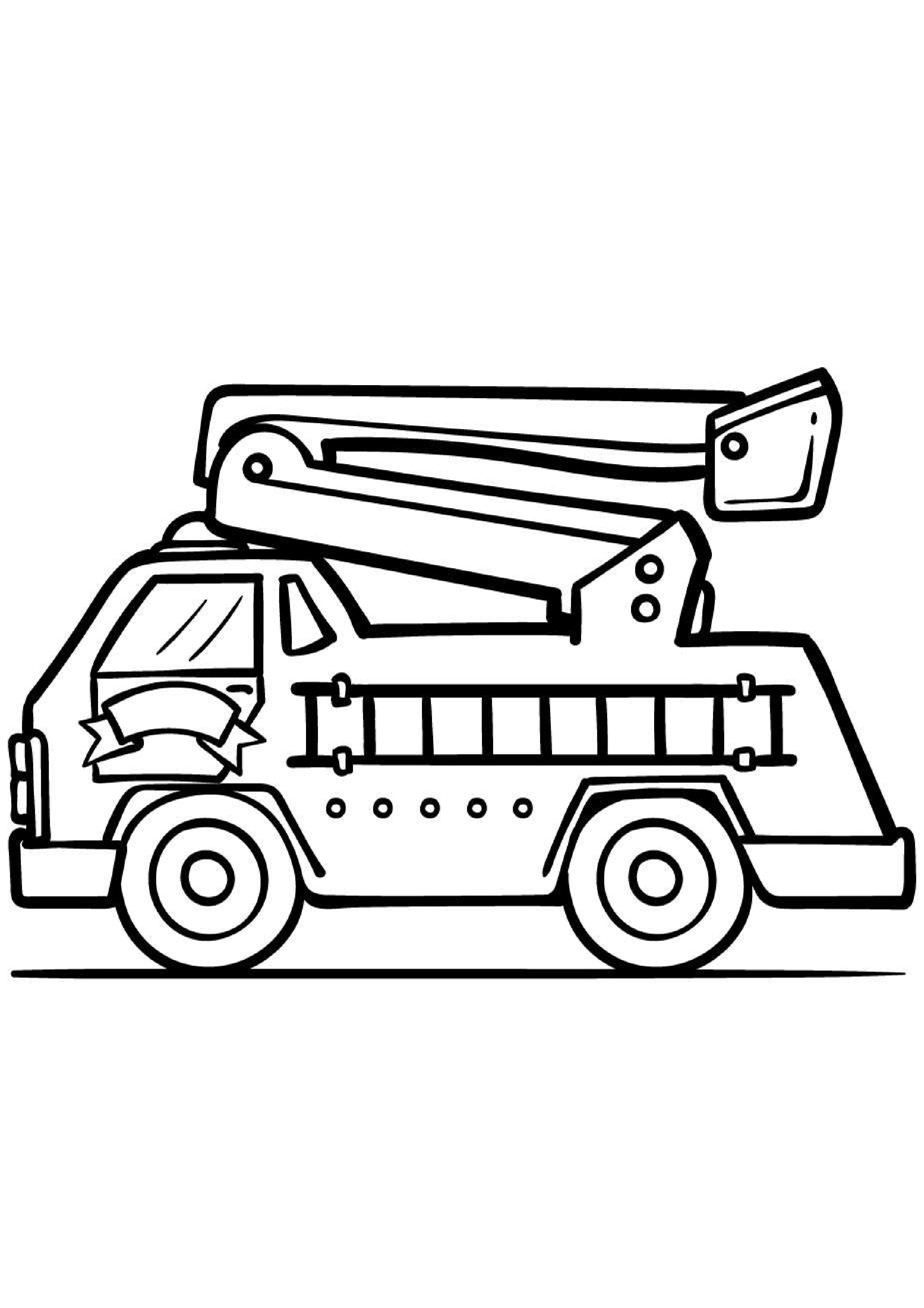 coloriage-gratuit-camion-pompier