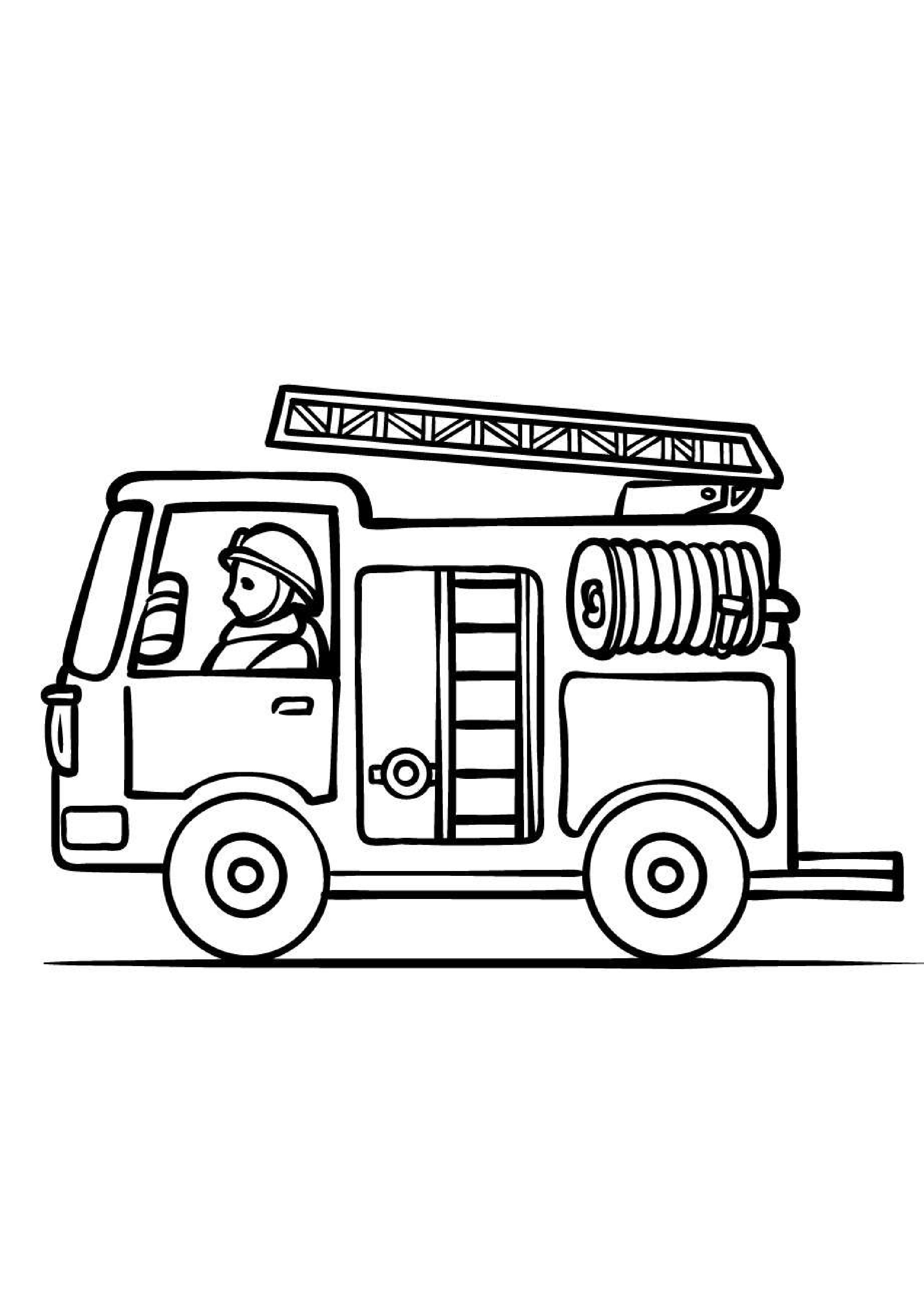 coloriage-gratuit-camion-pompier