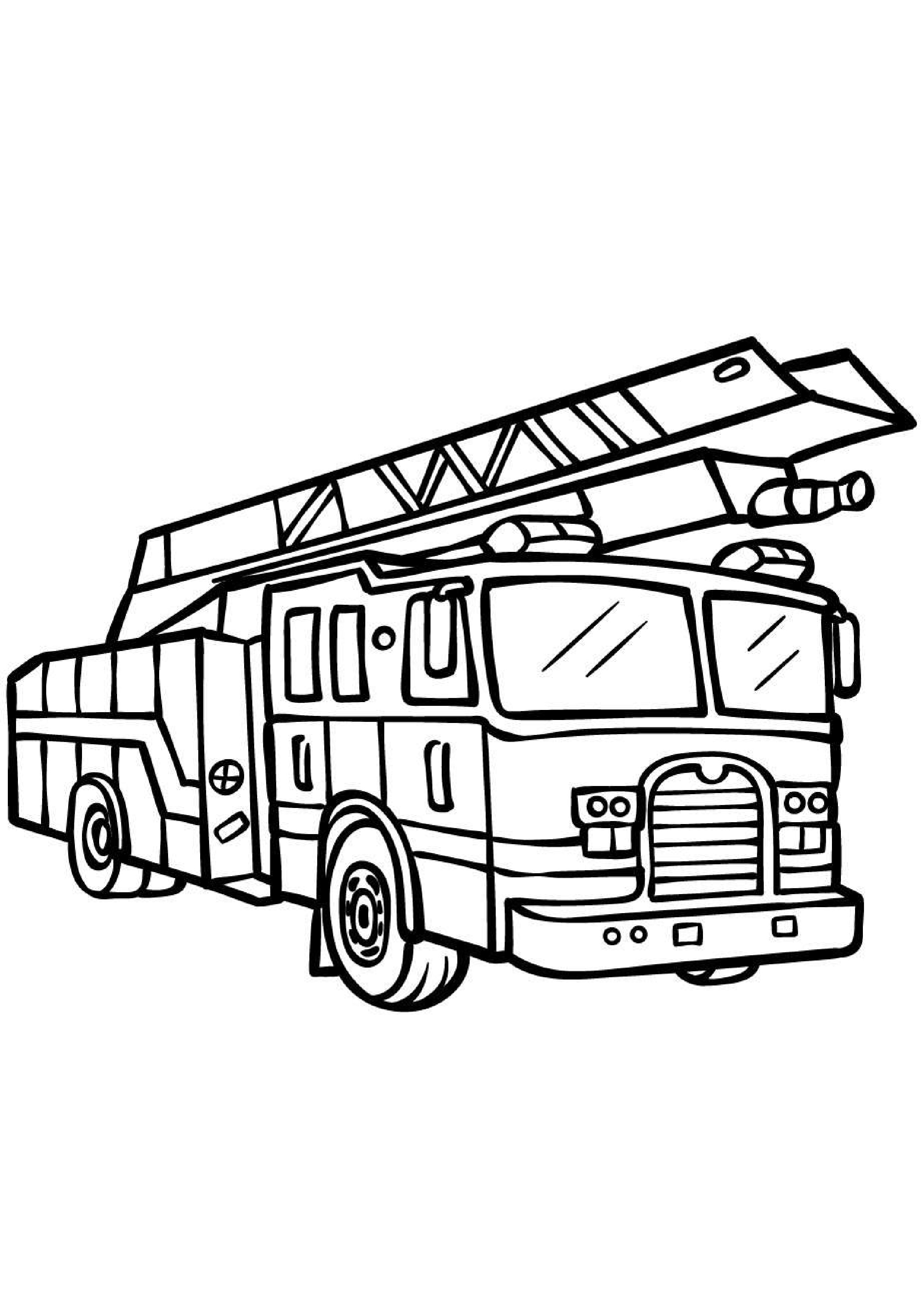 coloriage-gratuit-camion-pompier