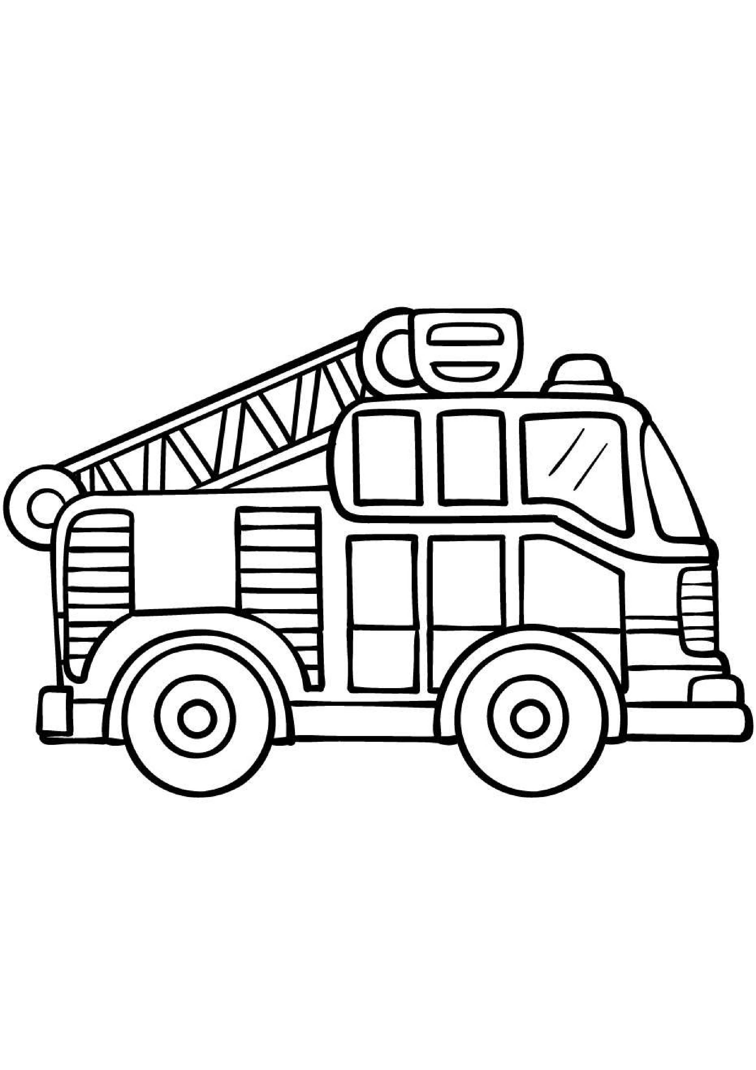 coloriage-gratuit-camion-pompier