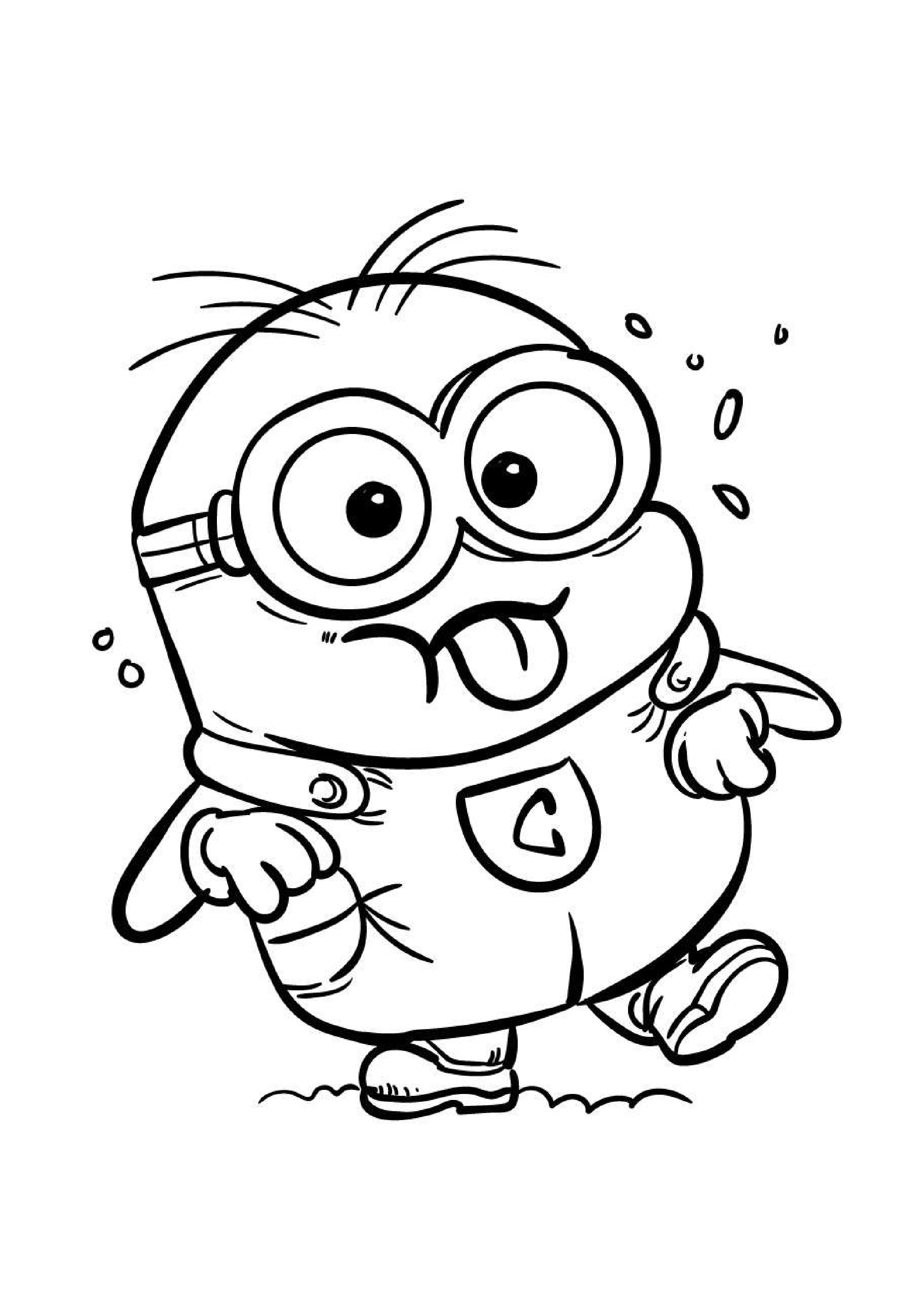 coloriage-minion-gratuit