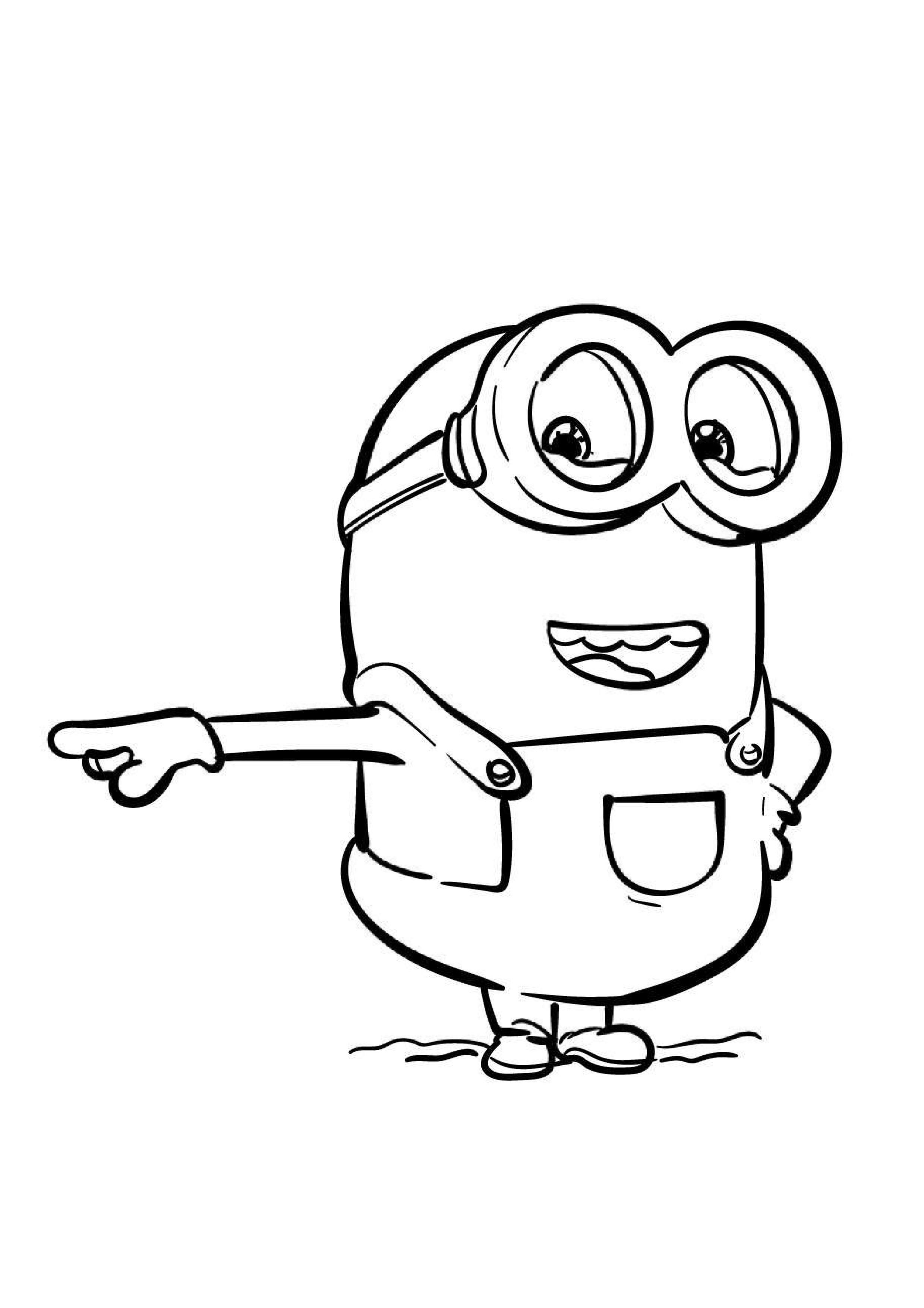 coloriage-minion-gratuit