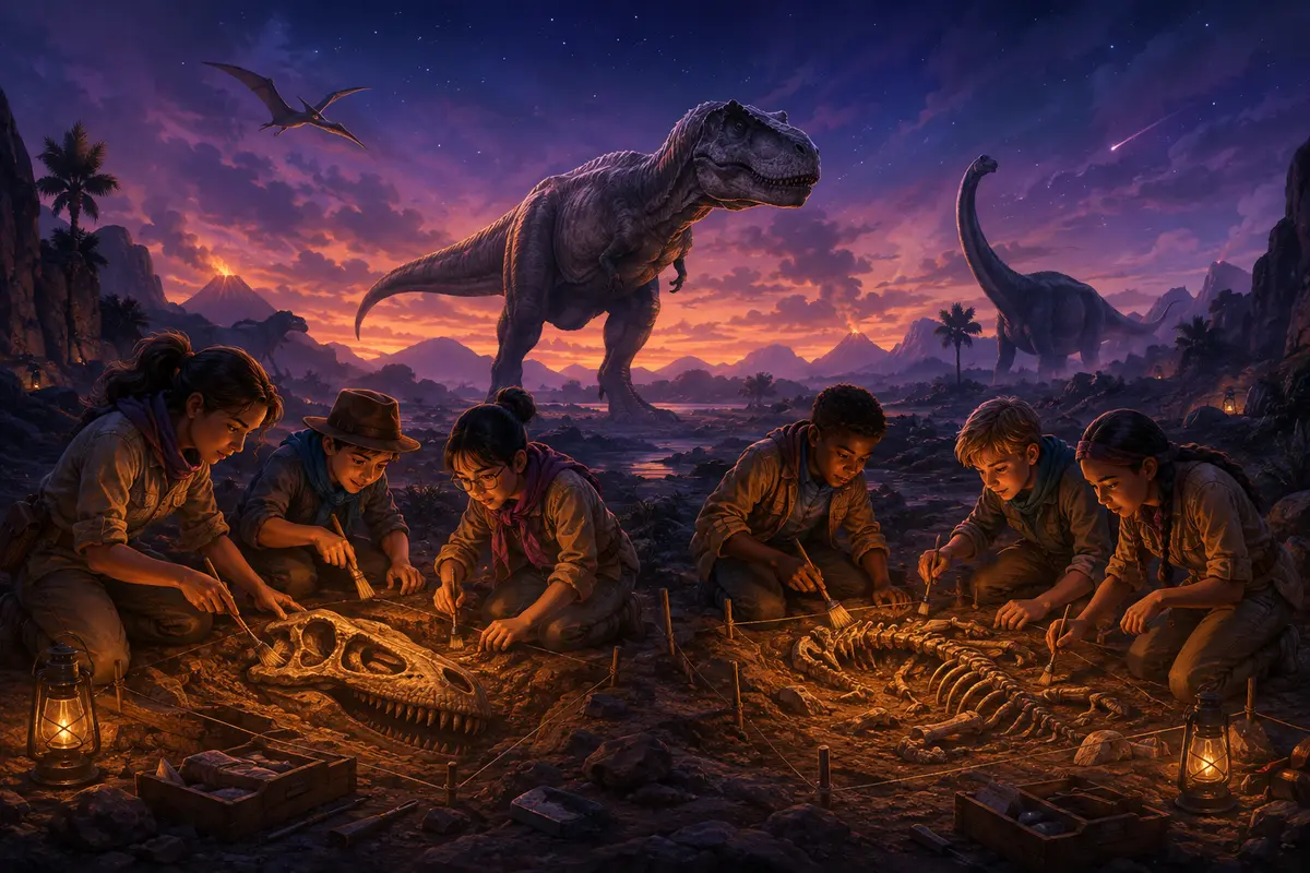 Devinettes dinosaures en équipes : 20 défis interactifs