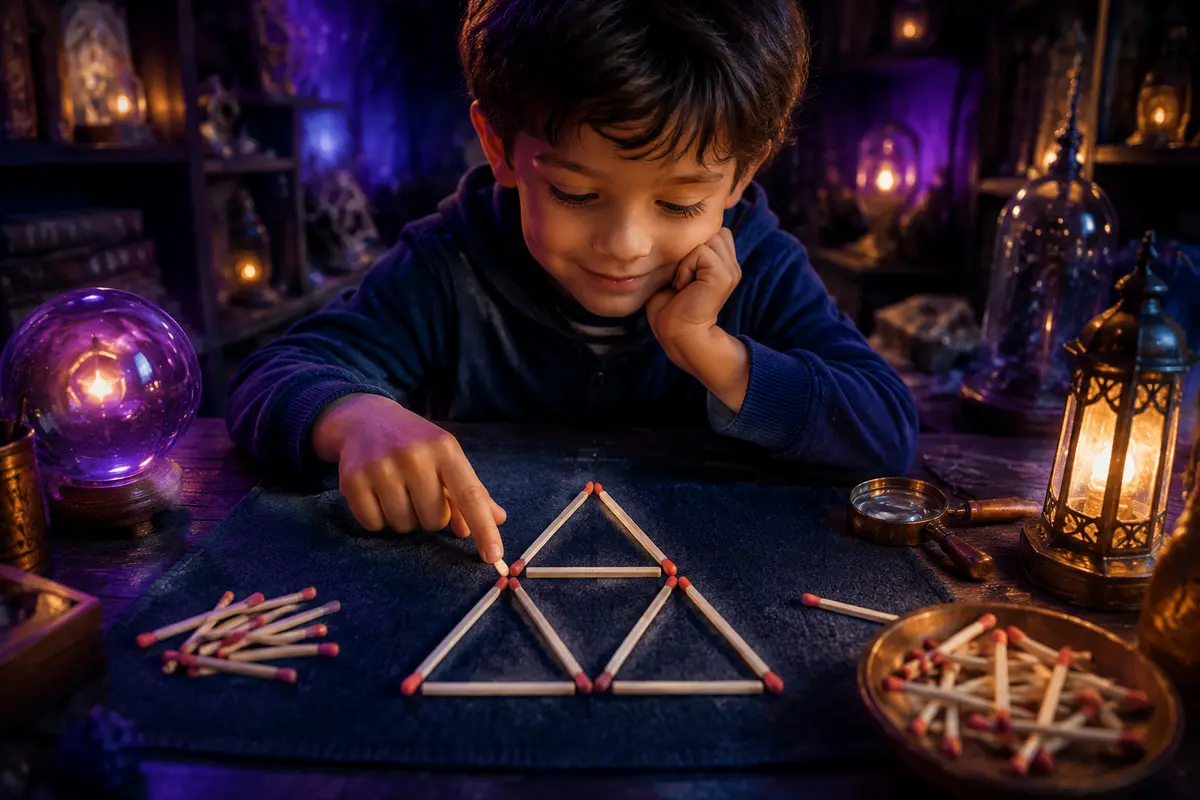 Énigmes d'allumettes 6-8 ans : 15 défis interactifs