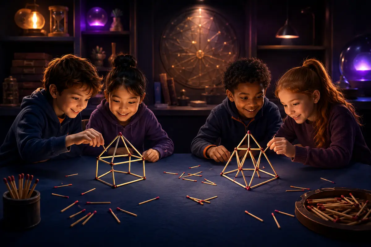 Énigmes d'allumettes 8-10 ans en équipes : 20 défis interactifs