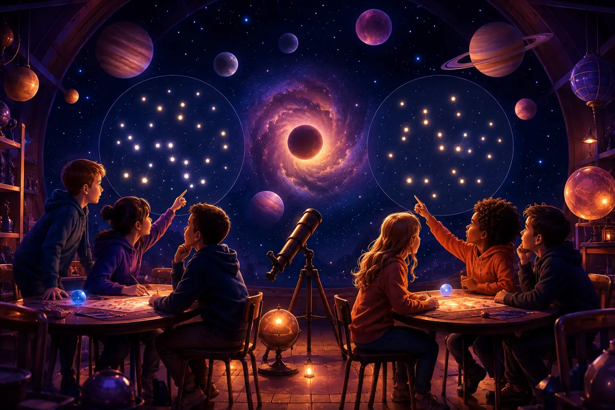 Devinettes espace et planètes 8-10 ans en équipes : 20 défis interactifs
