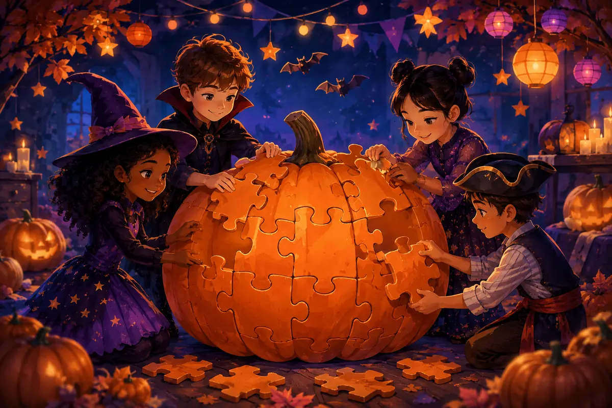 Énigmes Halloween 8-10 ans en équipes : 10 défis interactifs