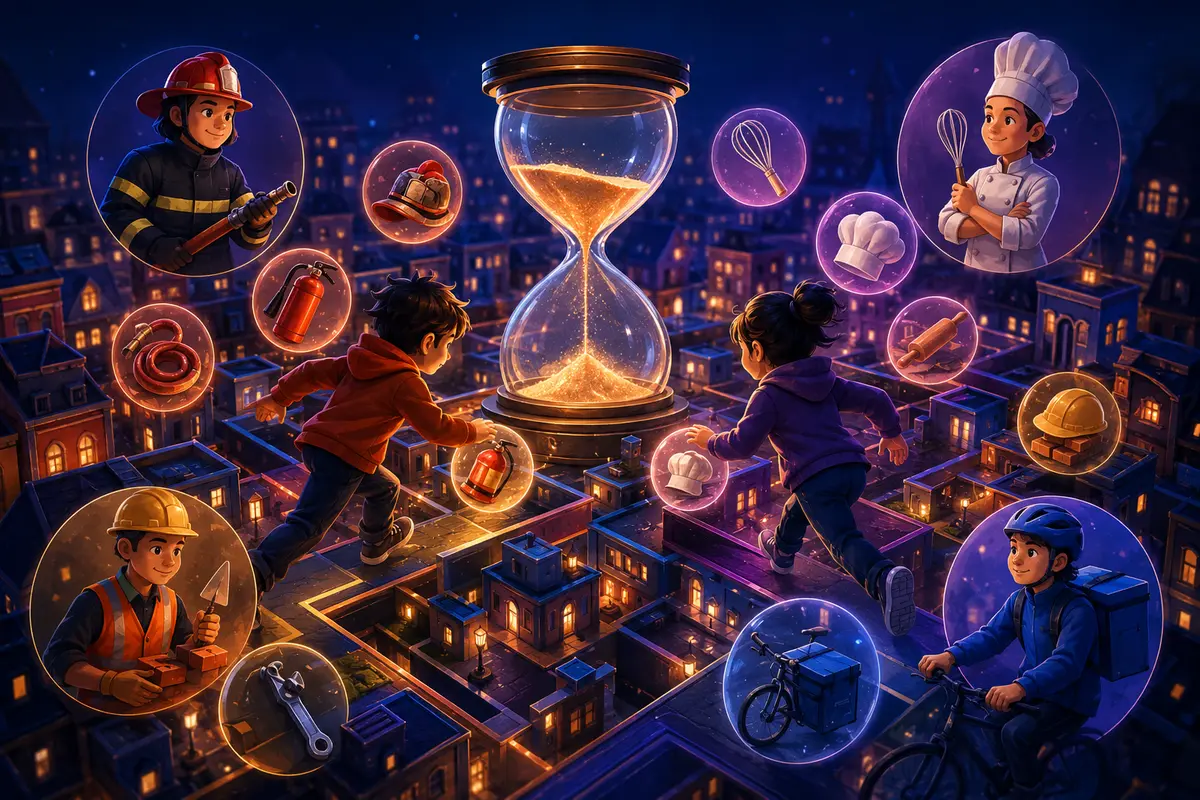 Devinettes métiers 6-8 ans en 30 secondes : 17 défis interactifs