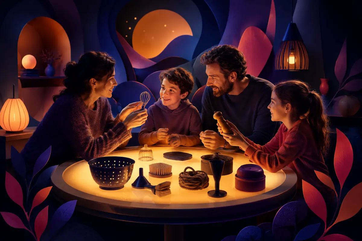 Qui suis-je ? Objets en famille : 17 défis à indices
