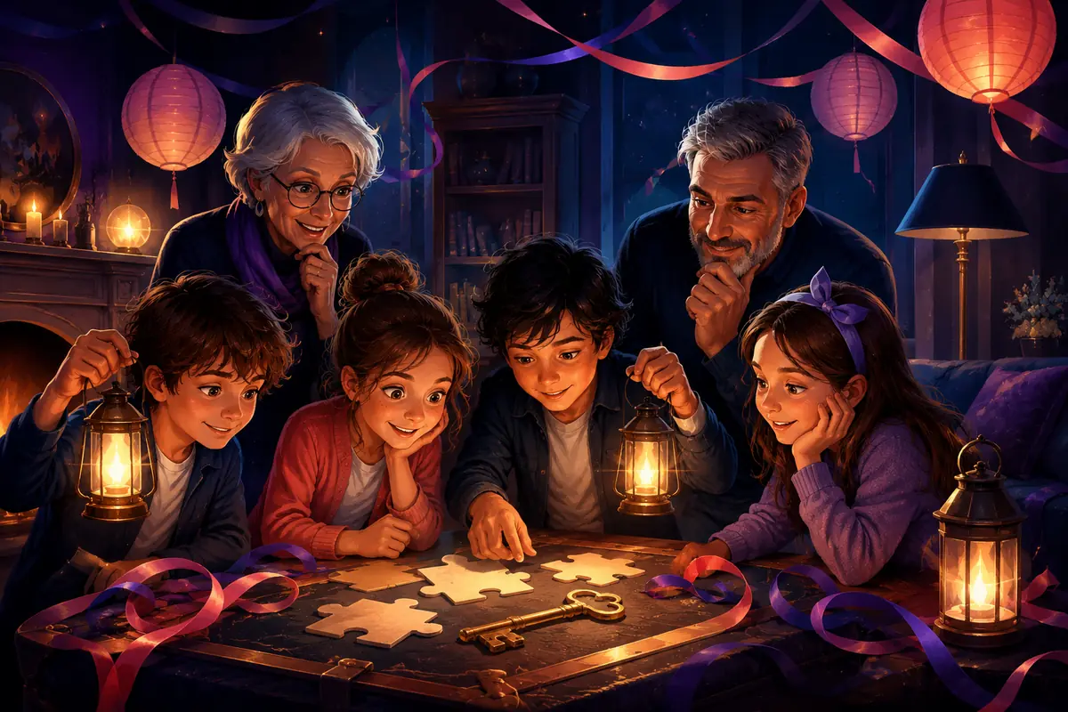 Énigmes en soirée 6-8 ans : 15 défis interactifs
