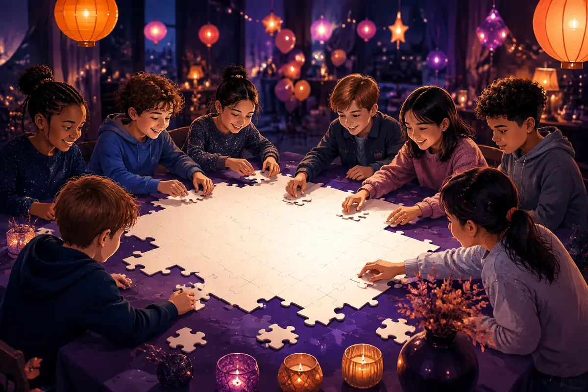 Énigmes en soirée 8-10 ans en équipes : 20 défis interactifs