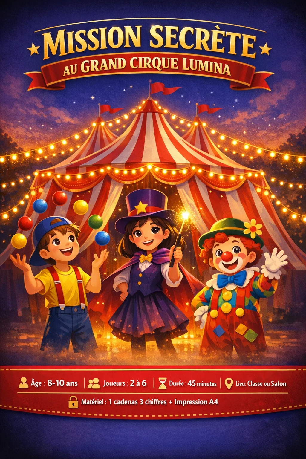 Mission Secrète au Grand Cirque Lumina