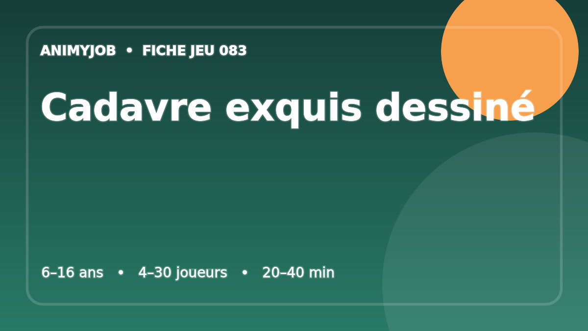Cadavre exquis dessiné : fiche du jeu d’animation