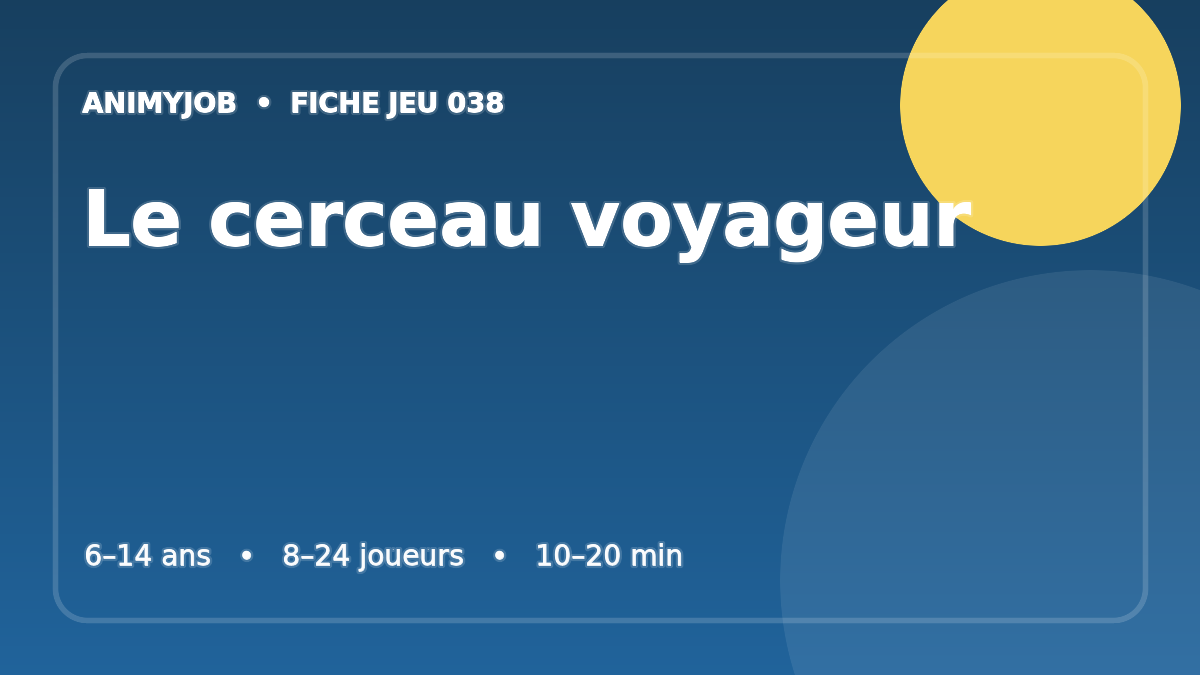 Le cerceau voyageur : fiche du jeu d’animation