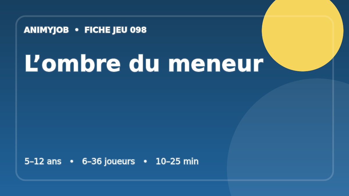 Illustration du jeu L’ombre du meneur