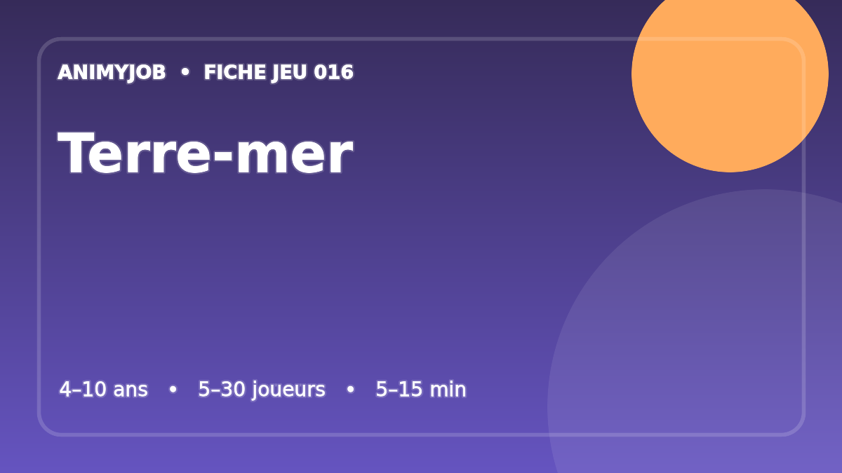 Terre-mer : fiche du jeu d’animation