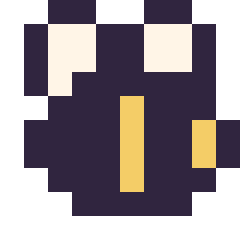 Pixel art Abeille simple 10 × 10, grille 10 × 10