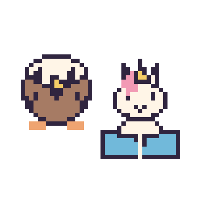 Modèle de pixel art Aigle et Licorne avec un livre sur une grille de 48 par 48 cases