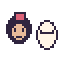 Pixel art Aladdin mini et Baymax mini, grille 32 × 32