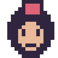Pixel art Aladdin mini 16 × 16, grille 16 × 16