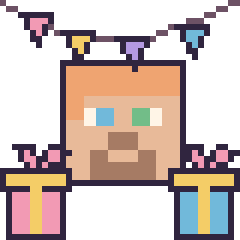 Pixel art Alex pour un anniversaire, grille 40 × 40