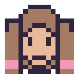 Pixel art Anna mini 16 × 16, grille 16 × 16