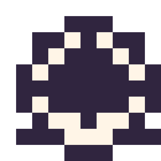Modèle de pixel art Ballon de football simple 10 × 10 sur une grille de 10 par 10 cases
