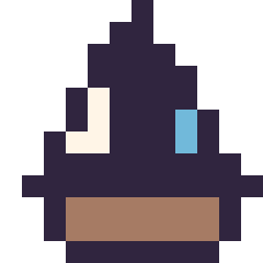 Pixel art Bateau simple 12 × 12, grille 12 × 12